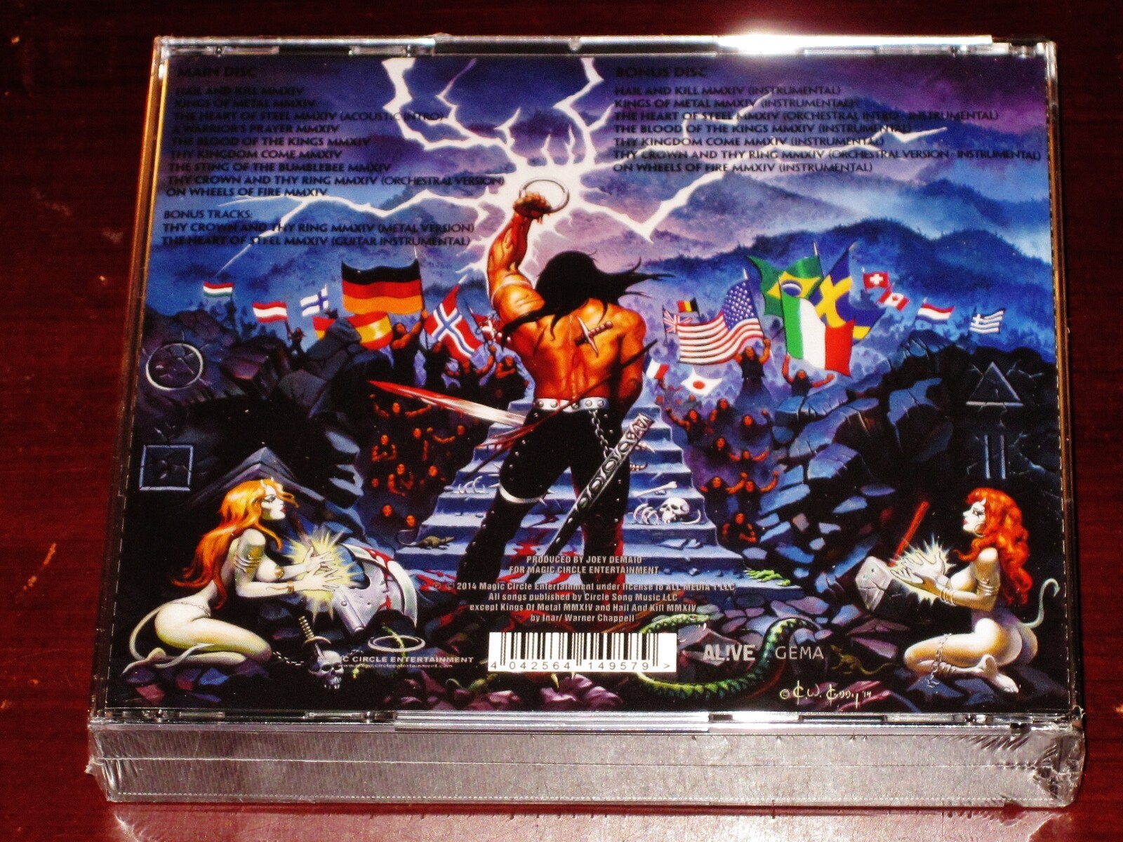 Manowar: Kings Of Metal MMXIV Silver Edition 2 CD Box Set 2014 Magic Circle NEW
