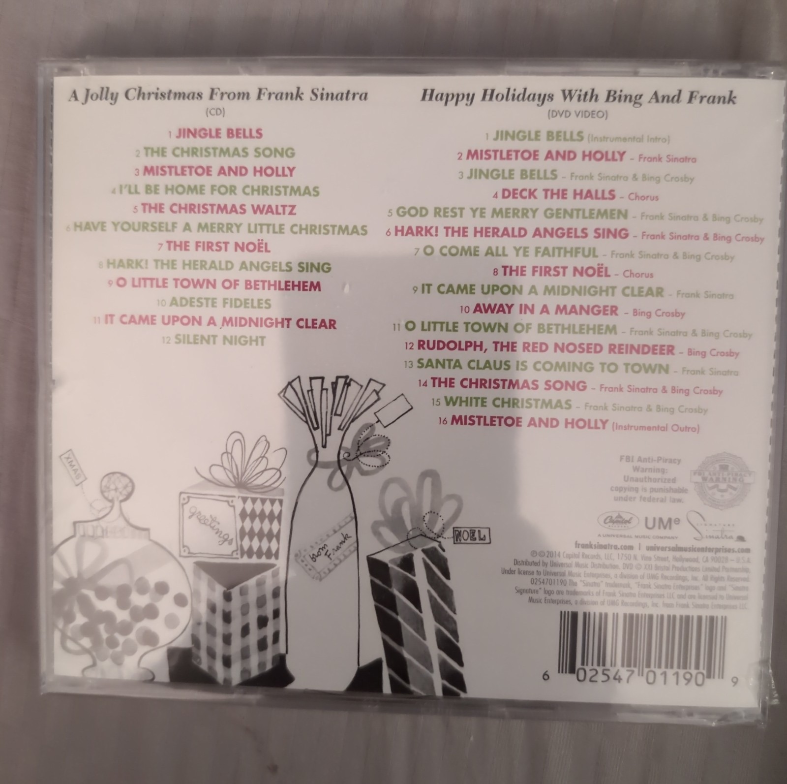 Frank Sinatra AJolly Christmas CD+DVD Bing & Frank Target Exclusive New Sealed