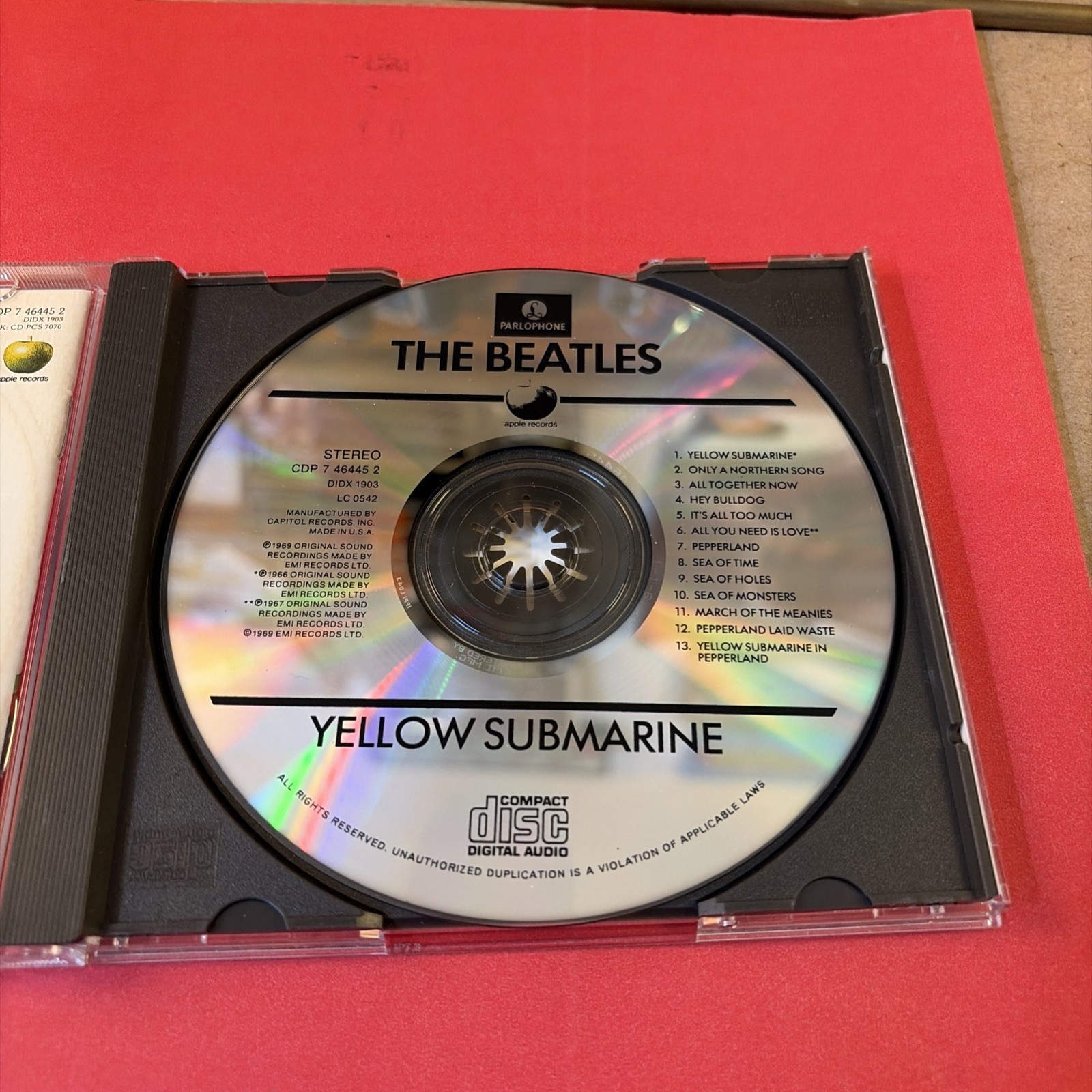 The Beatles Yellow Submarine CD Parlophone/Apple/ EMI Records