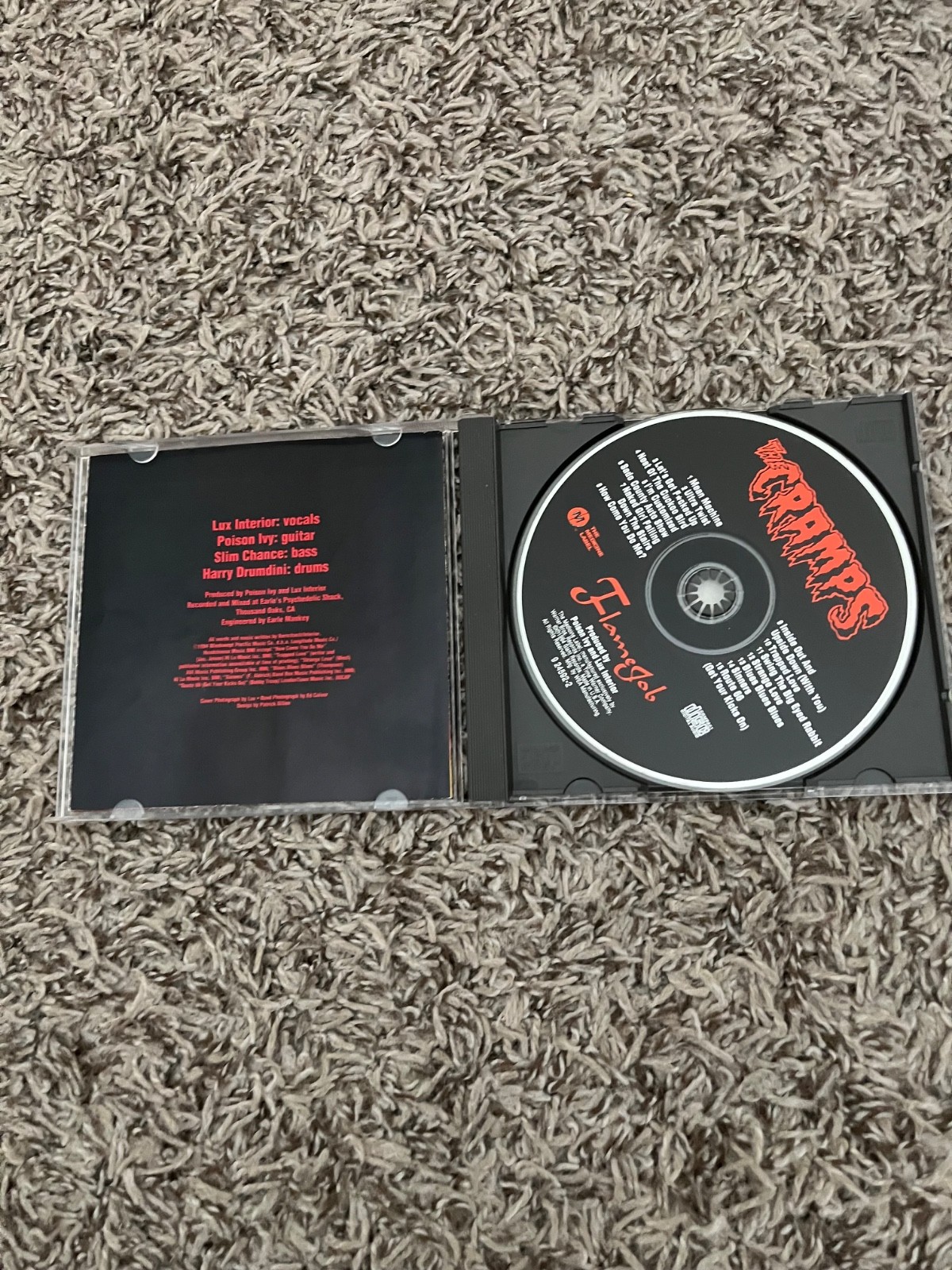 THE CRAMPS FLAMEJOB CD RARE ROCKABILLY LUX INTERIOR POISON IVY PSYCHOBILLY