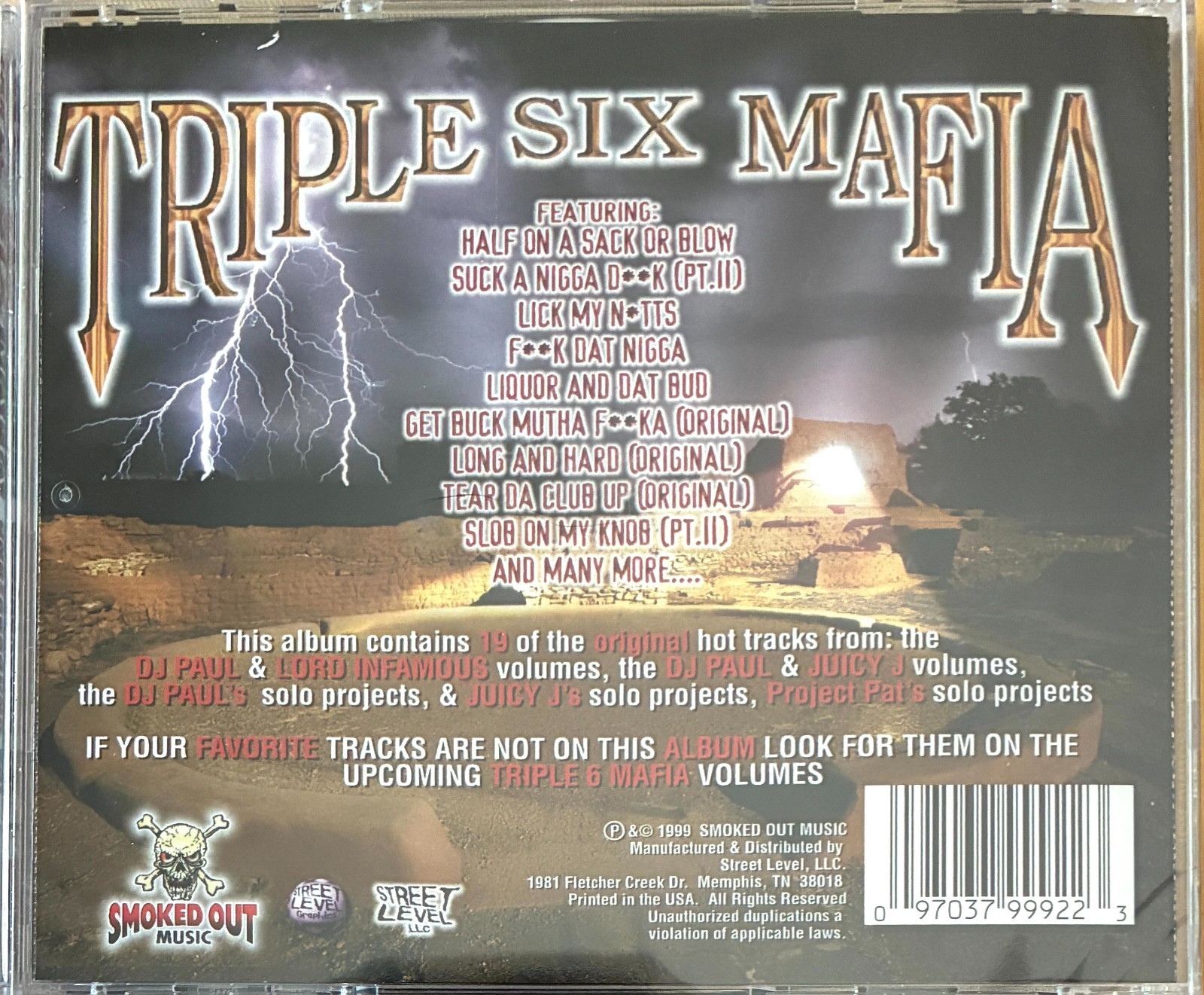 TRIPLE SIX MAFIA - Underground Vol. 1, Vol. 2 & Vol. 3 (Factory Sealed 3-CD Set)