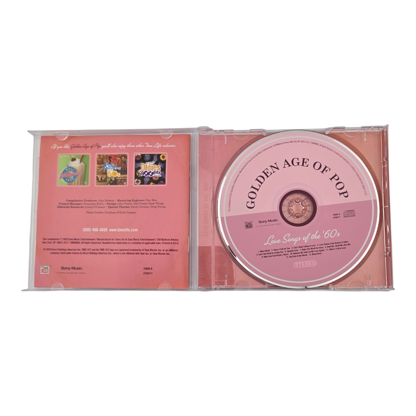 Golden Age of Pop Time-Life 10-Disc Music Box Set 2010 Jewel Cases with Box
