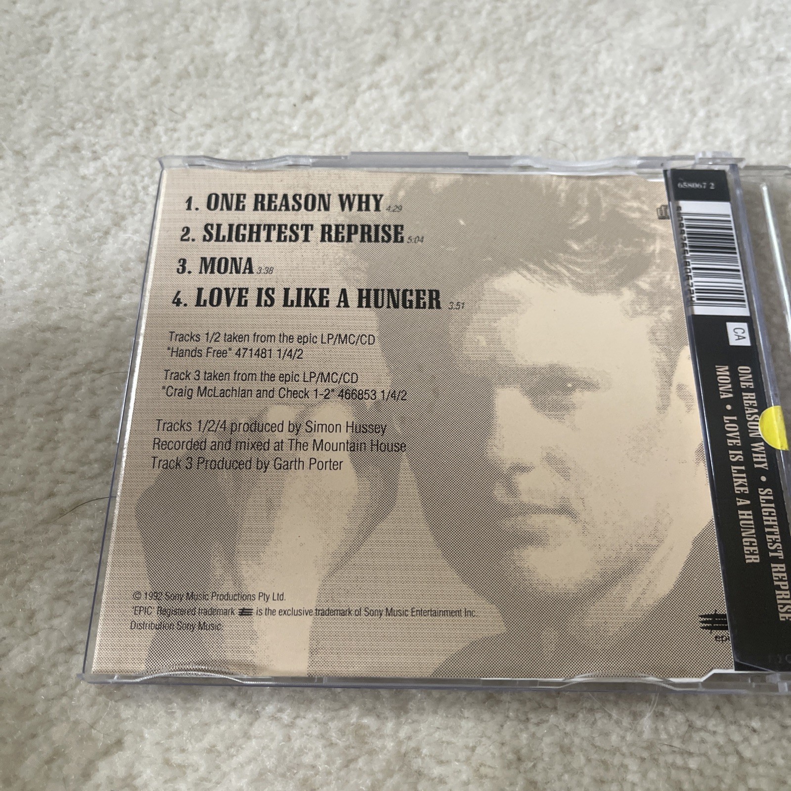 Craig McLachlan - One Reason Why - 4 Track CD Single 1992