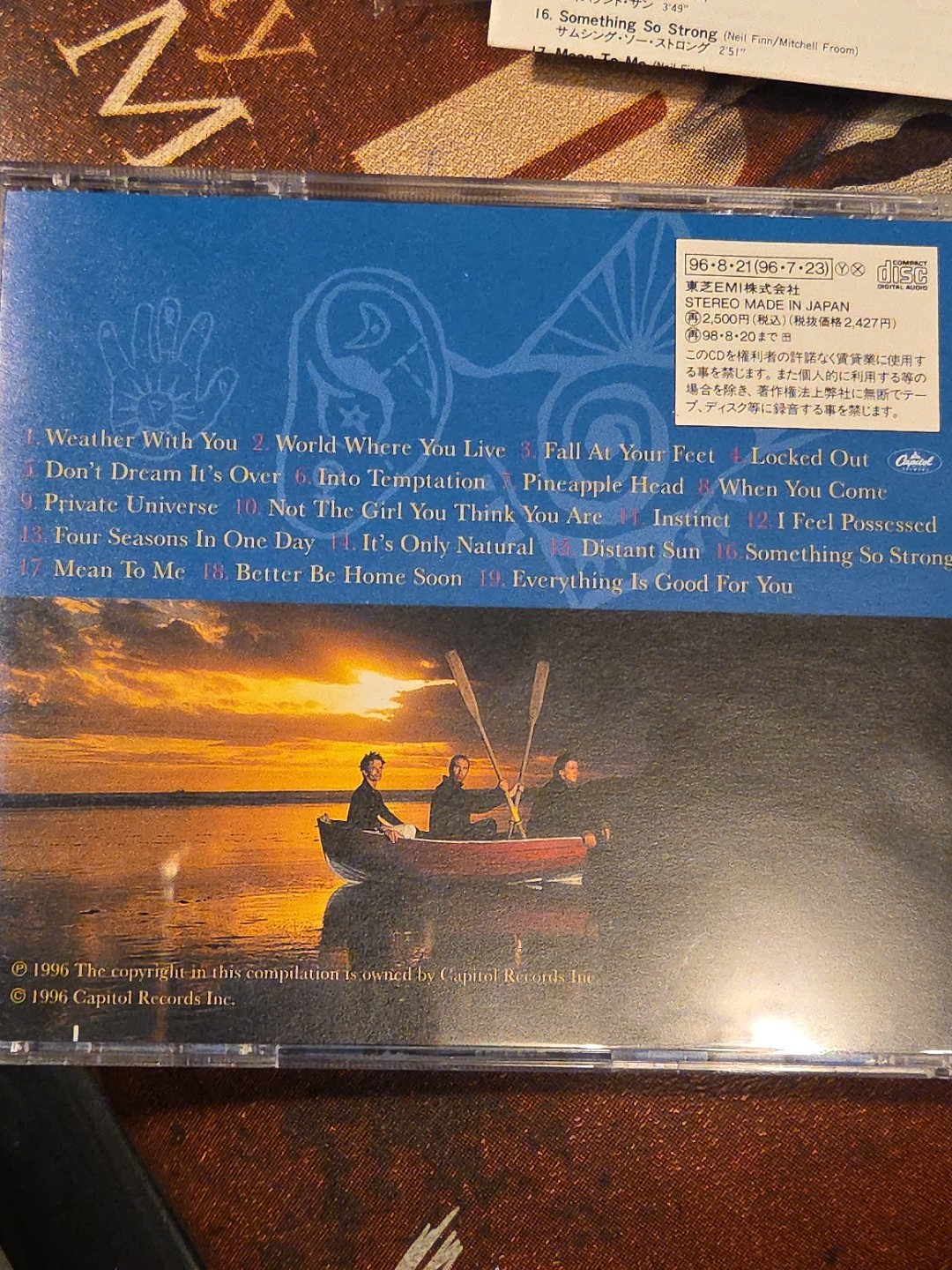 Crowded House – The Very Best Of Japan CD OBI TOCP-8926 Capitol EMI 1996