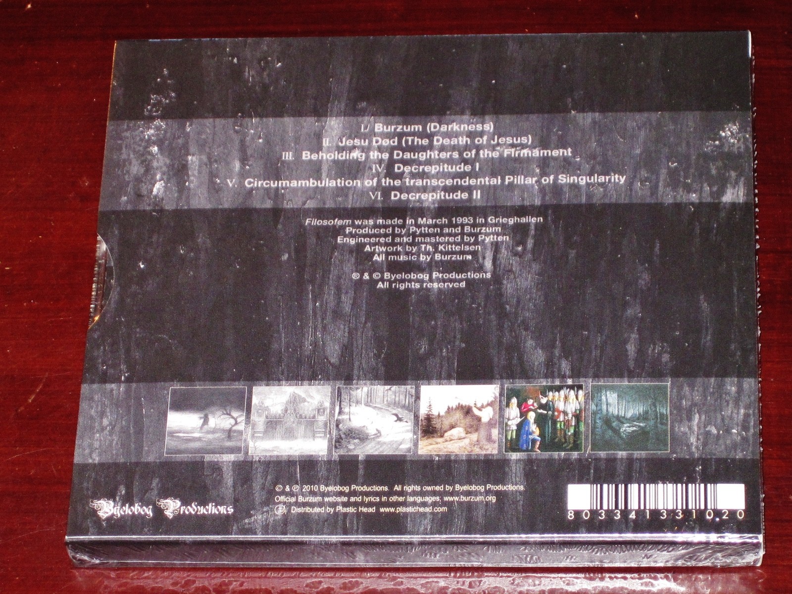 Varg V.: Filosofem CD 2010 Reissue Box Set Byelobog Slipcase BYE005CD NEW