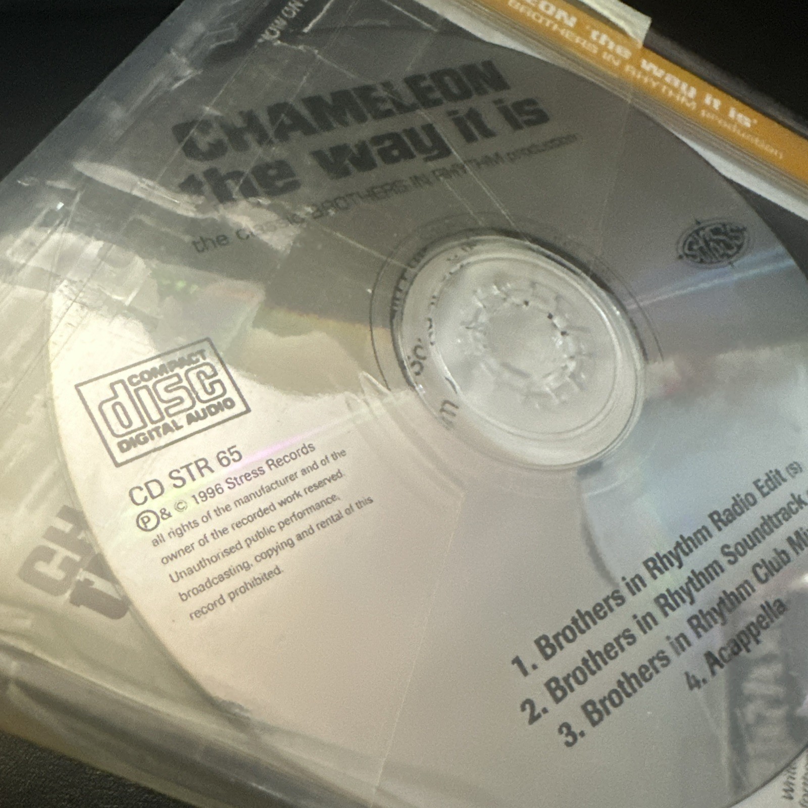 CHAMELEON - The way it is CDM 4TR House Trance 1996 (Stress Records) UK SEALED