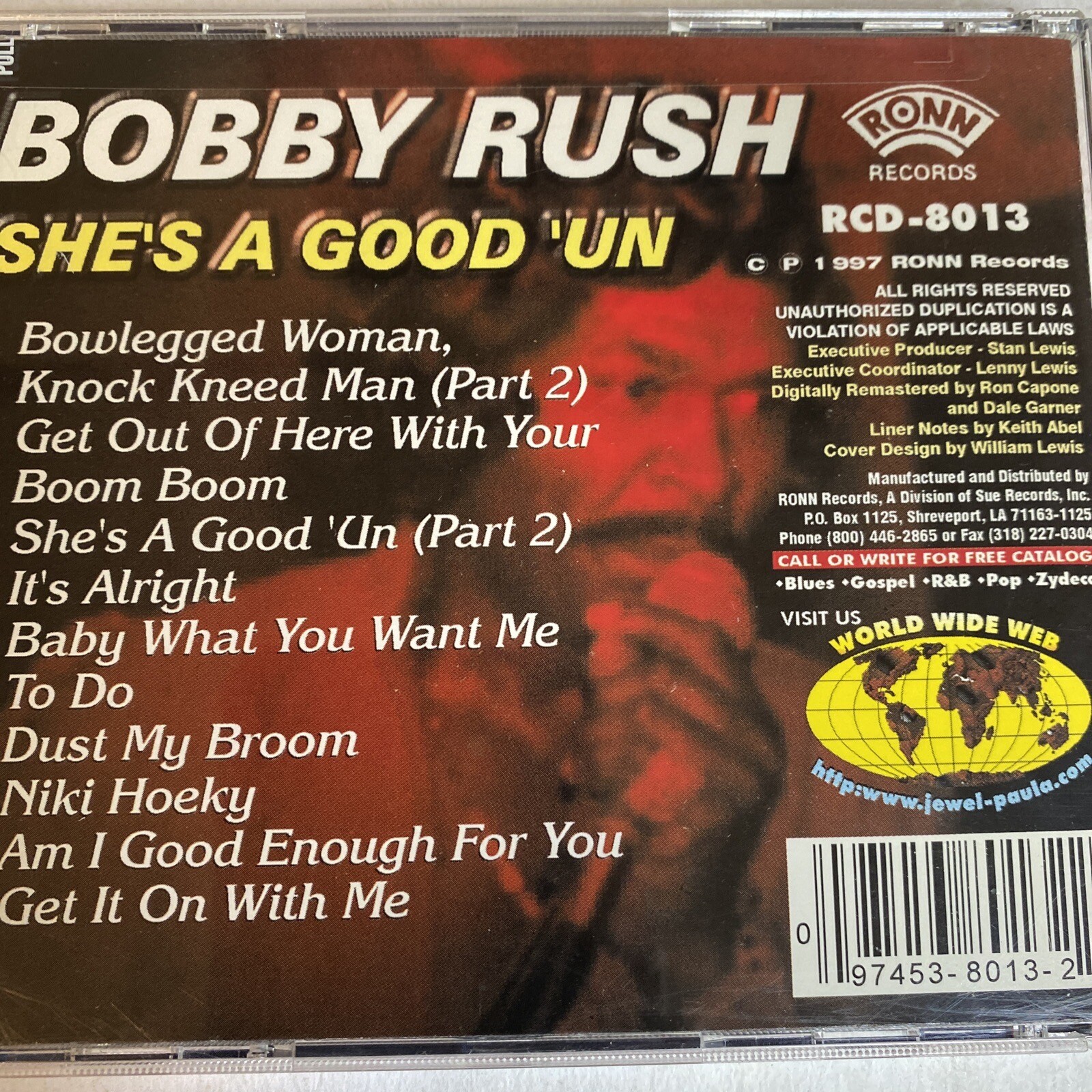 RARE! Bobby Rush SHE'S A GOOD 'UN (CD, RONN Records) EXC! - 2XB
