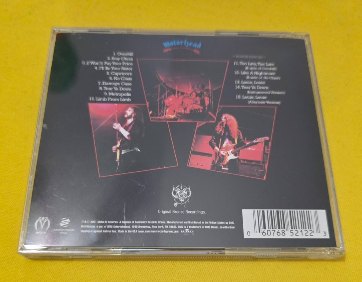MOTORHEAD OVERKILL CD REMASTERED