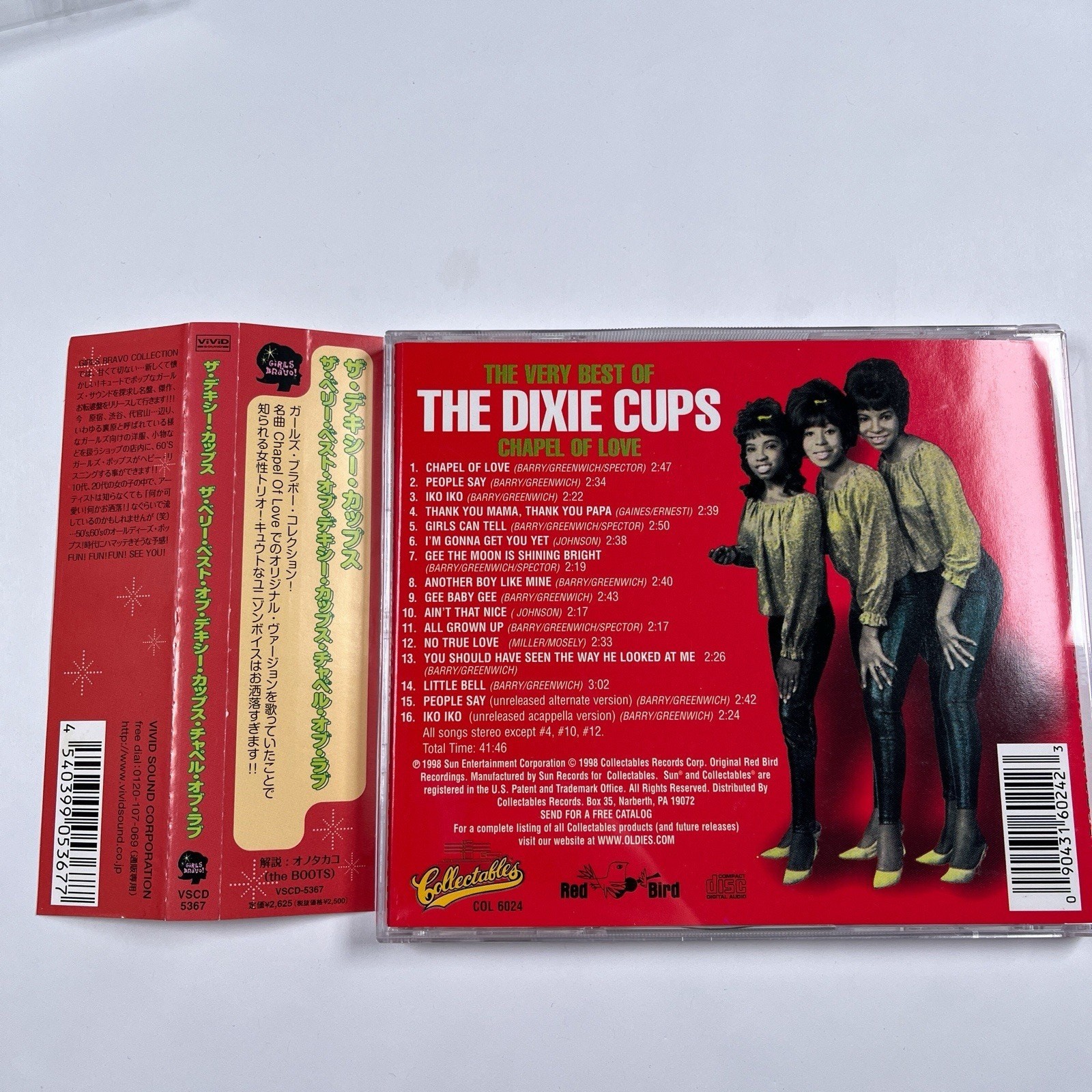 Very Best of the Dixie Cups: Chapel of Love CD Japan Pressing w/ OBI VSCD-5367