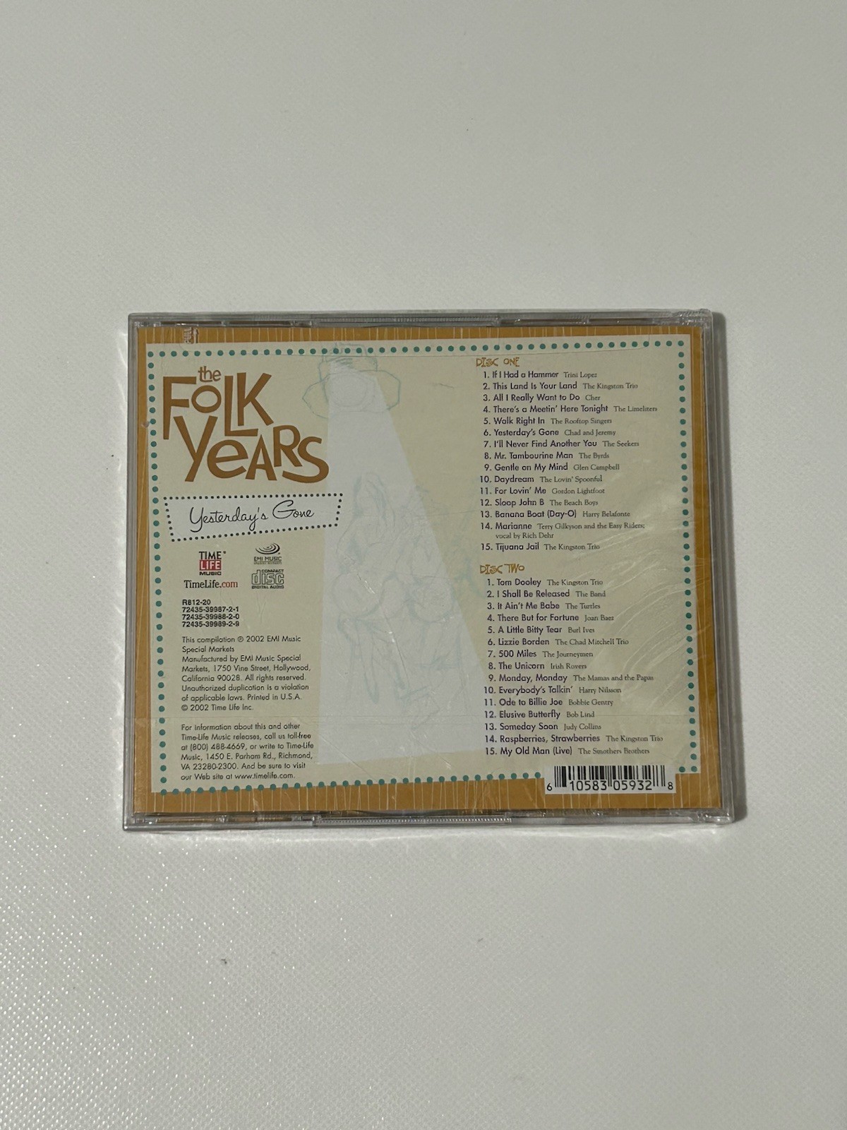 Time Life - The Folk Years 4 CD Lot - Double Albums 8 Discs NEW SEALED