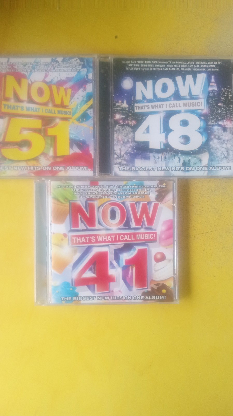 Now That's What I Call Music 3 CD Lot Volume 41 48 51