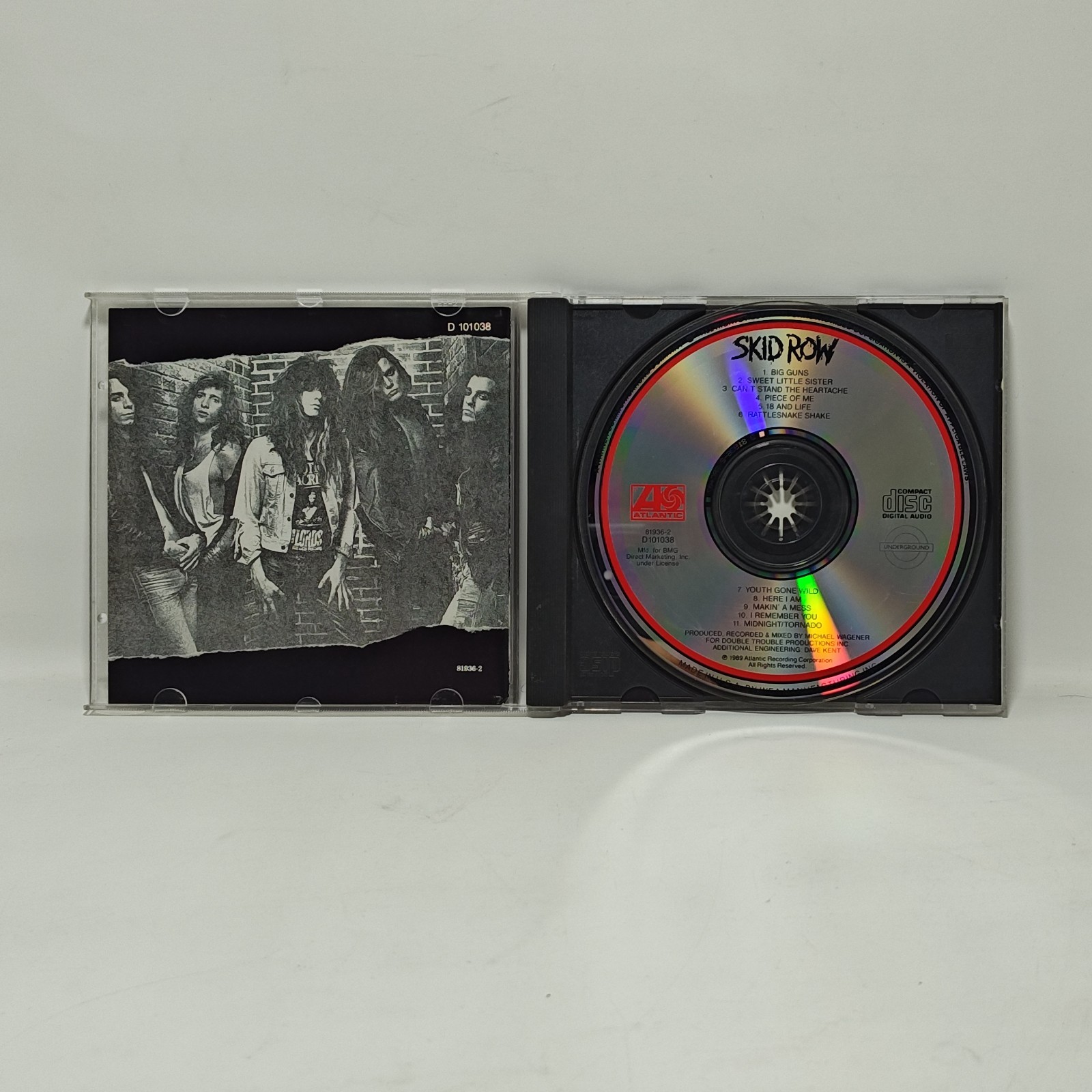 Skid Row Skid Row CD 1989 Atlantic Self Titled Used Hard Rock Music 11 tracks
