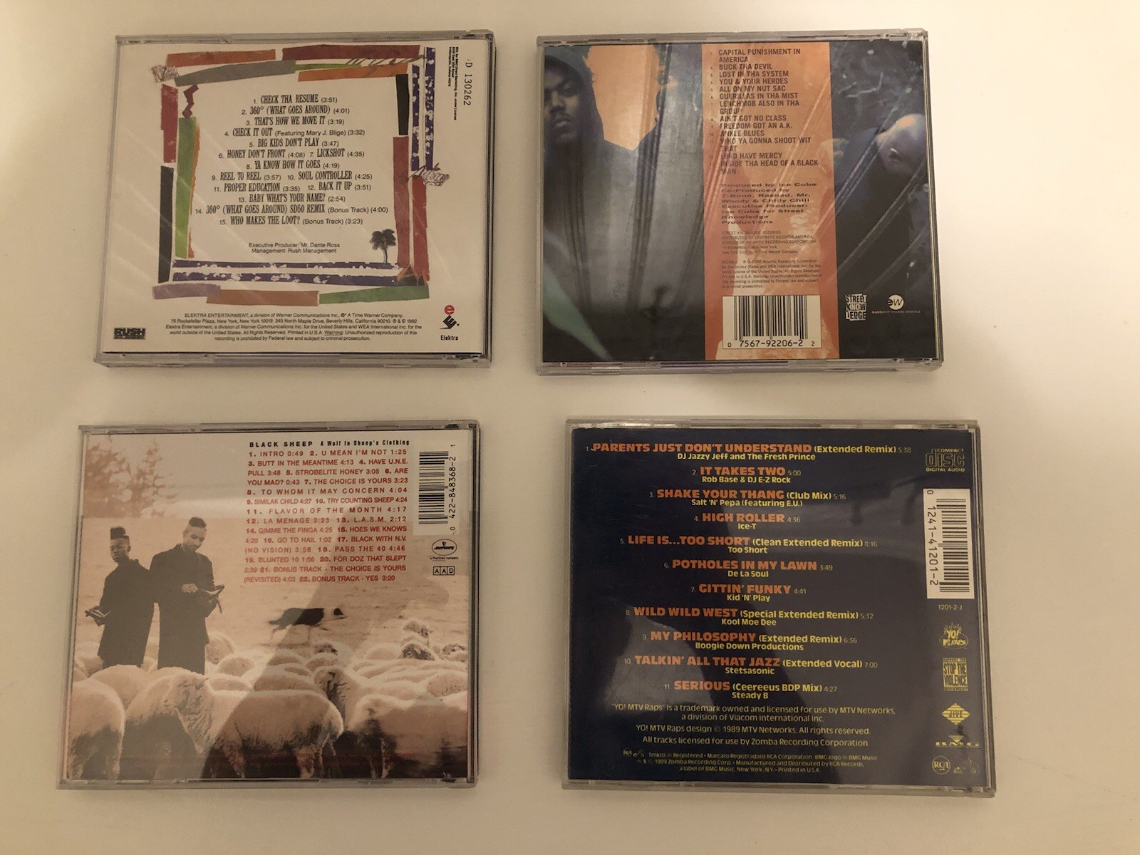 Rap CDs Lot Of 11 Public Enemy EPMD Grand Puba Cypress Hill ONYX Black Sheep