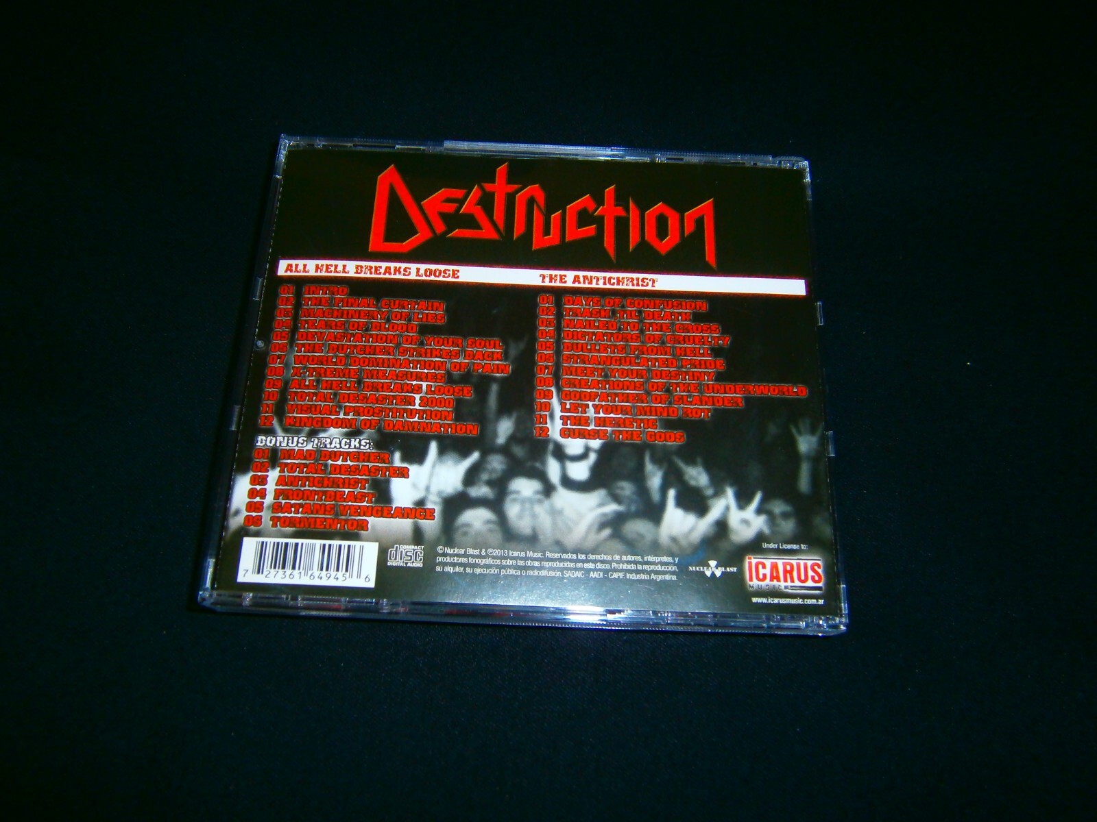 DESTRUCTION - All Hell Breaks Loose + The Antichrist. Double CD