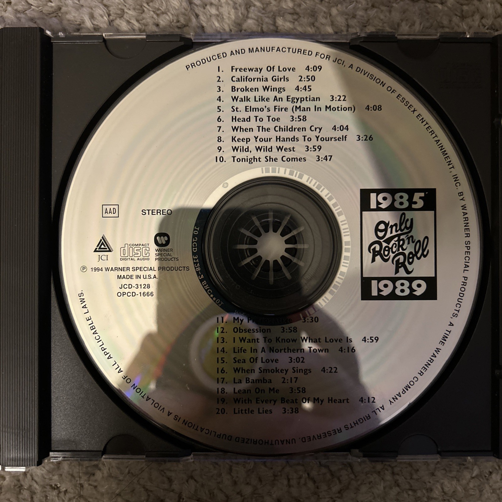 Only Rock 'N Roll 1985-1989: #1 Radio Hits [1998] by Various Artists (CD, 1994,