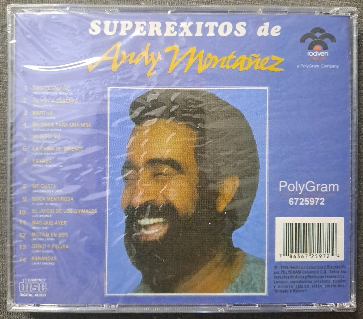 Andy Montañez Superexitos CD 1996 Rodven
