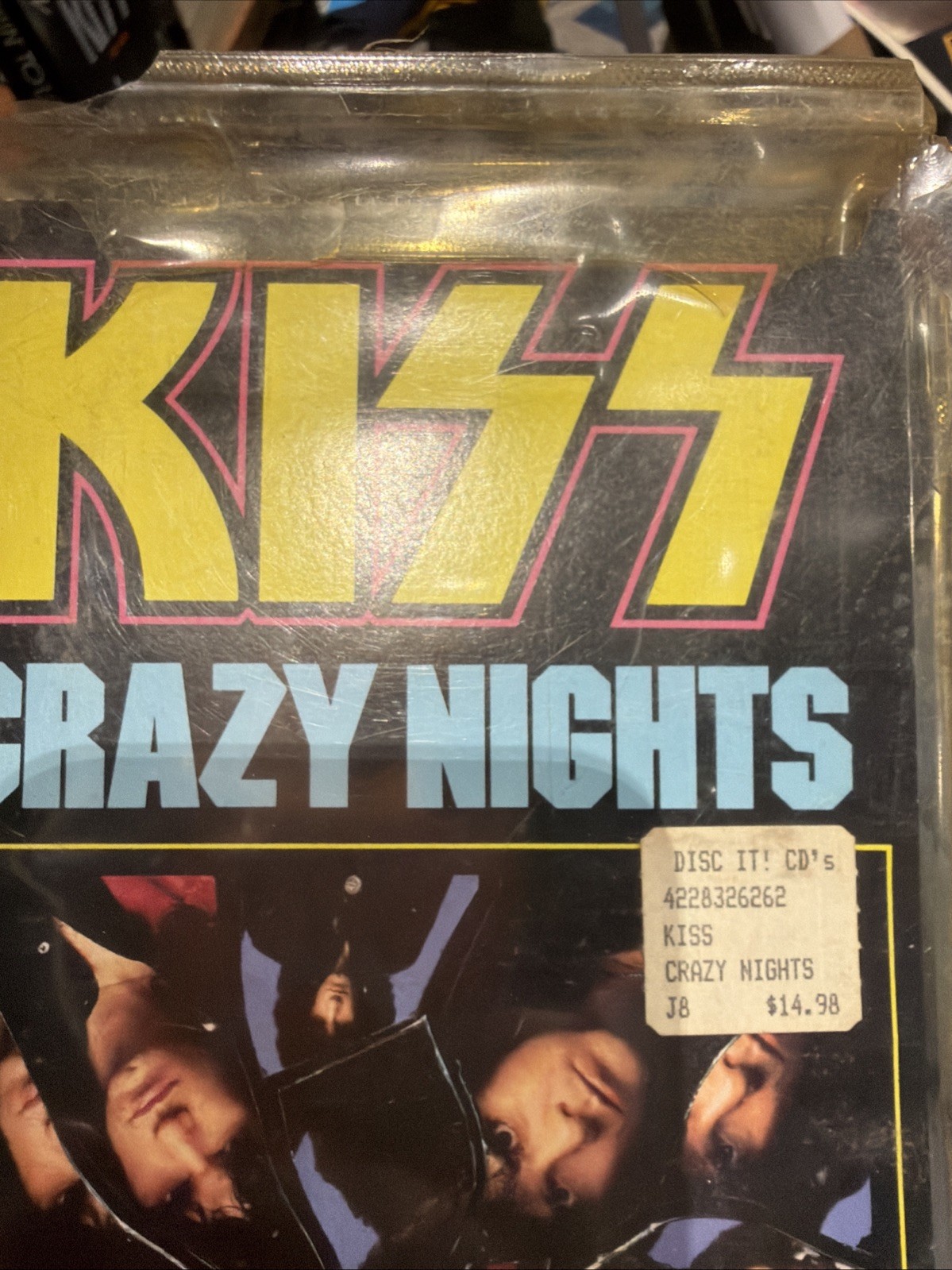 KISS CD Crazy Nights Sealed Vintage 1987 Version Early Rare 80’s Longbox Cracked