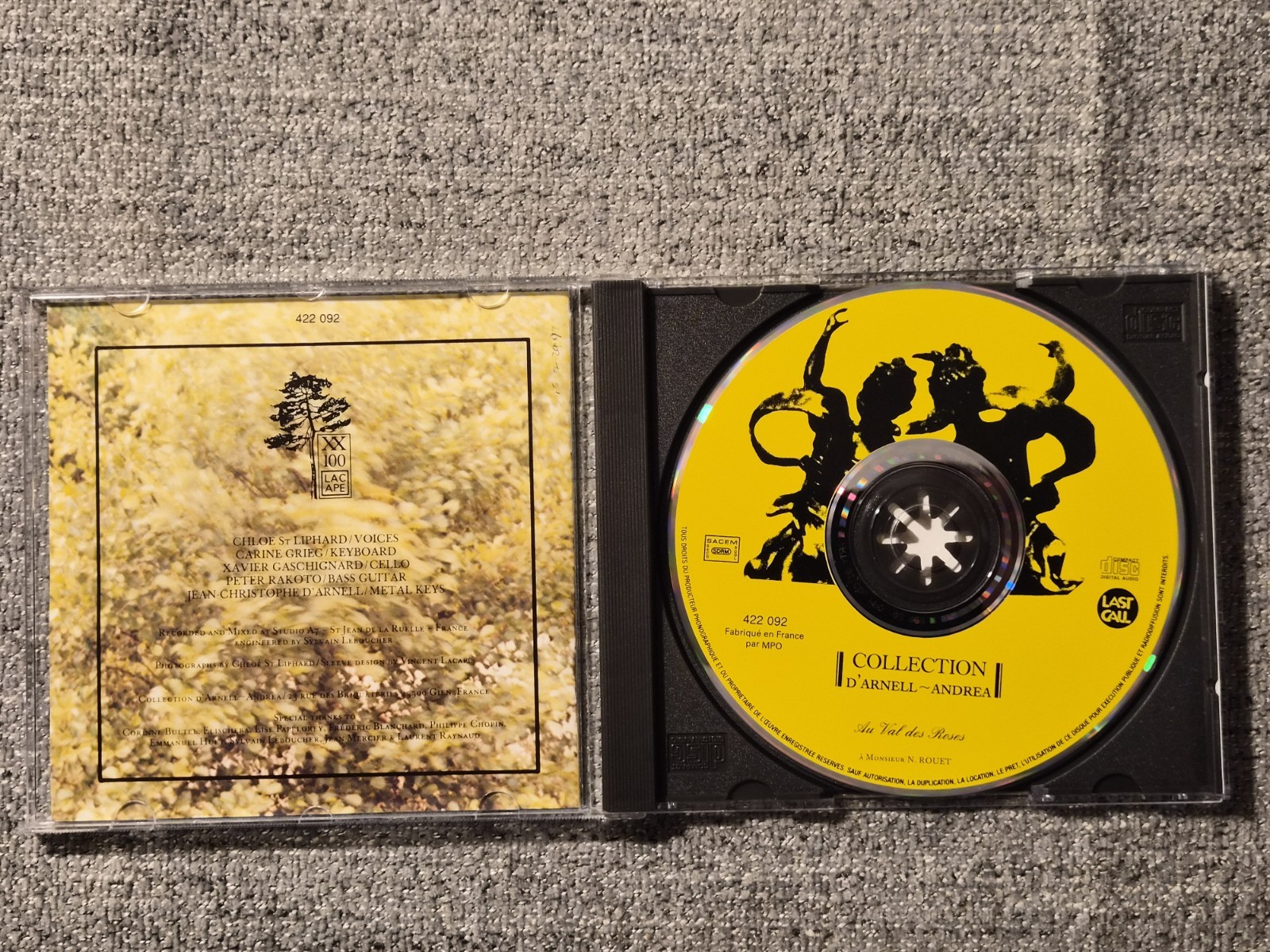 (590) Collection d'Arnell-Andrea Au Val des Roses CD Rare French Darkwave MPO