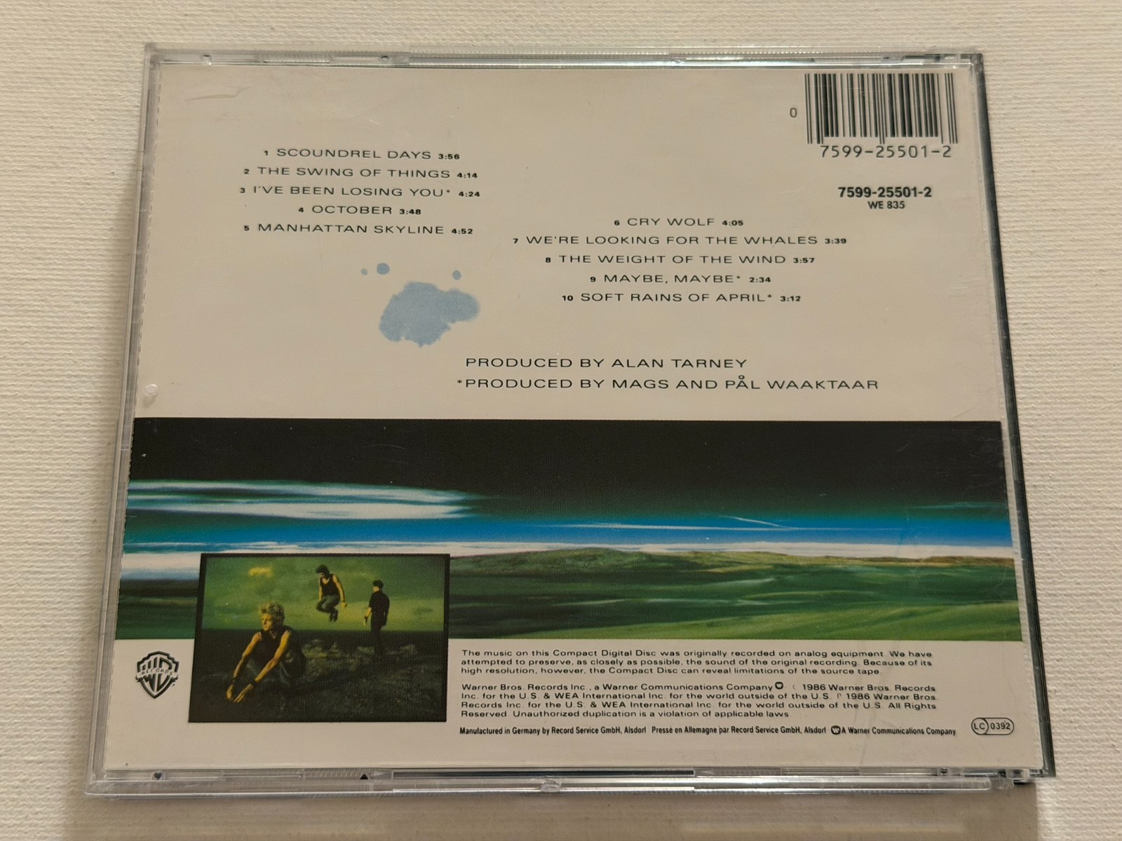 A-HA - Scoundrel Days - CD - VG +