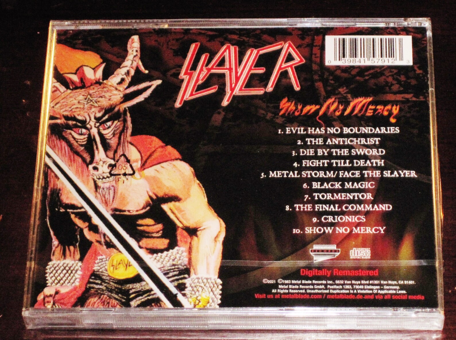 Slayer: Show No Mercy CD 2021 Remaster Metal Blade Germany 3984-15791-2 NEW