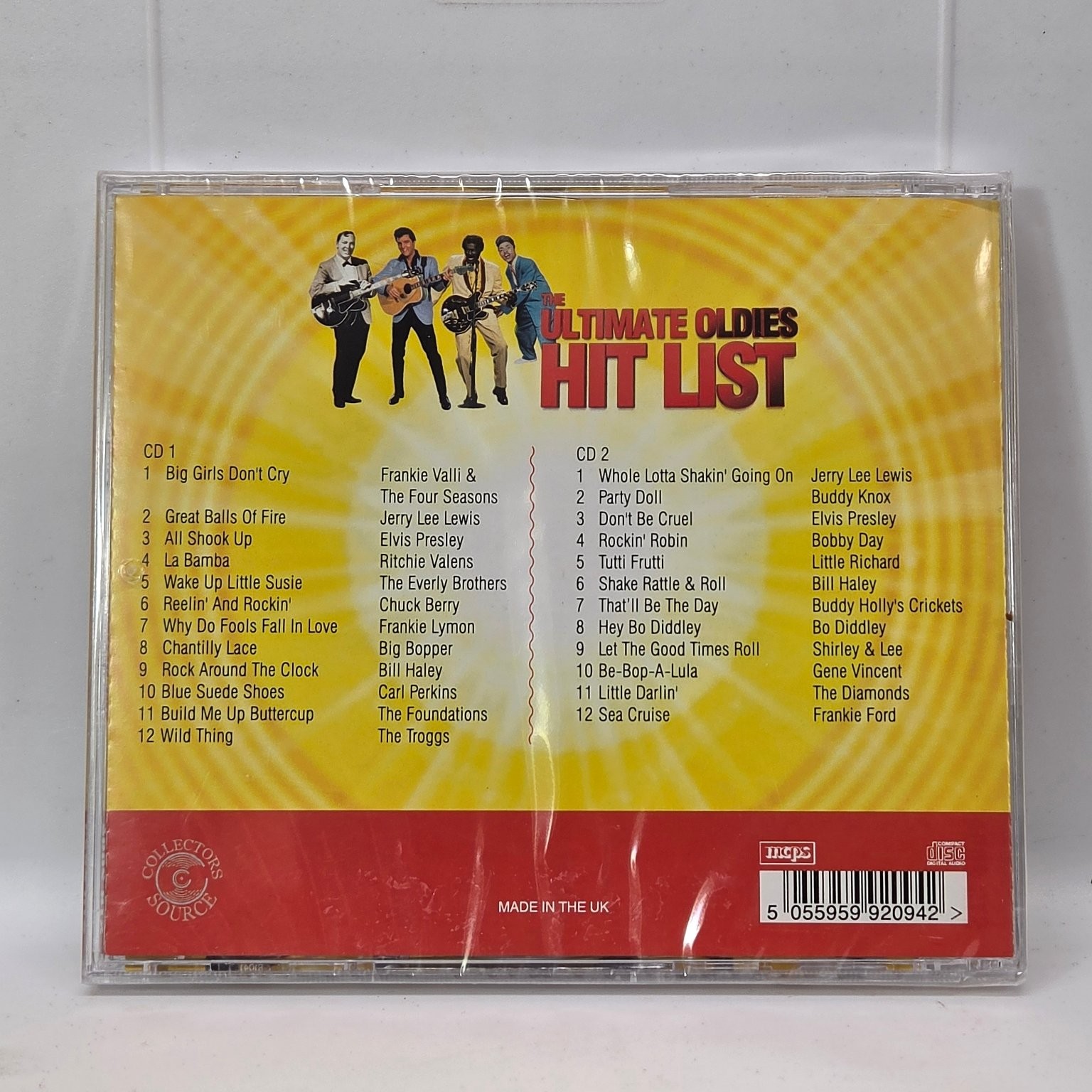 Various Artists – The Ultimate Oldies Hit List 2CD Rock & Roll Pop NEW SEALED