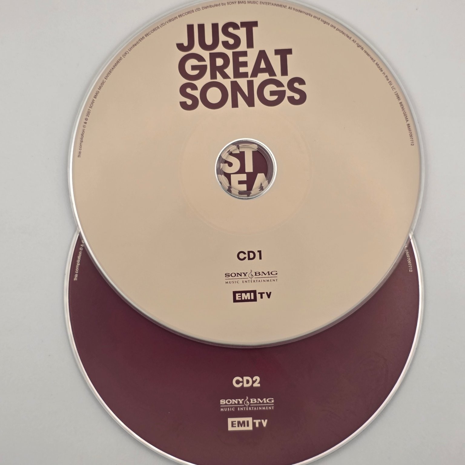 Various Artists – Just Great Songs CD 2007 2CD Pop Rock Compilation Sony BMG EMI