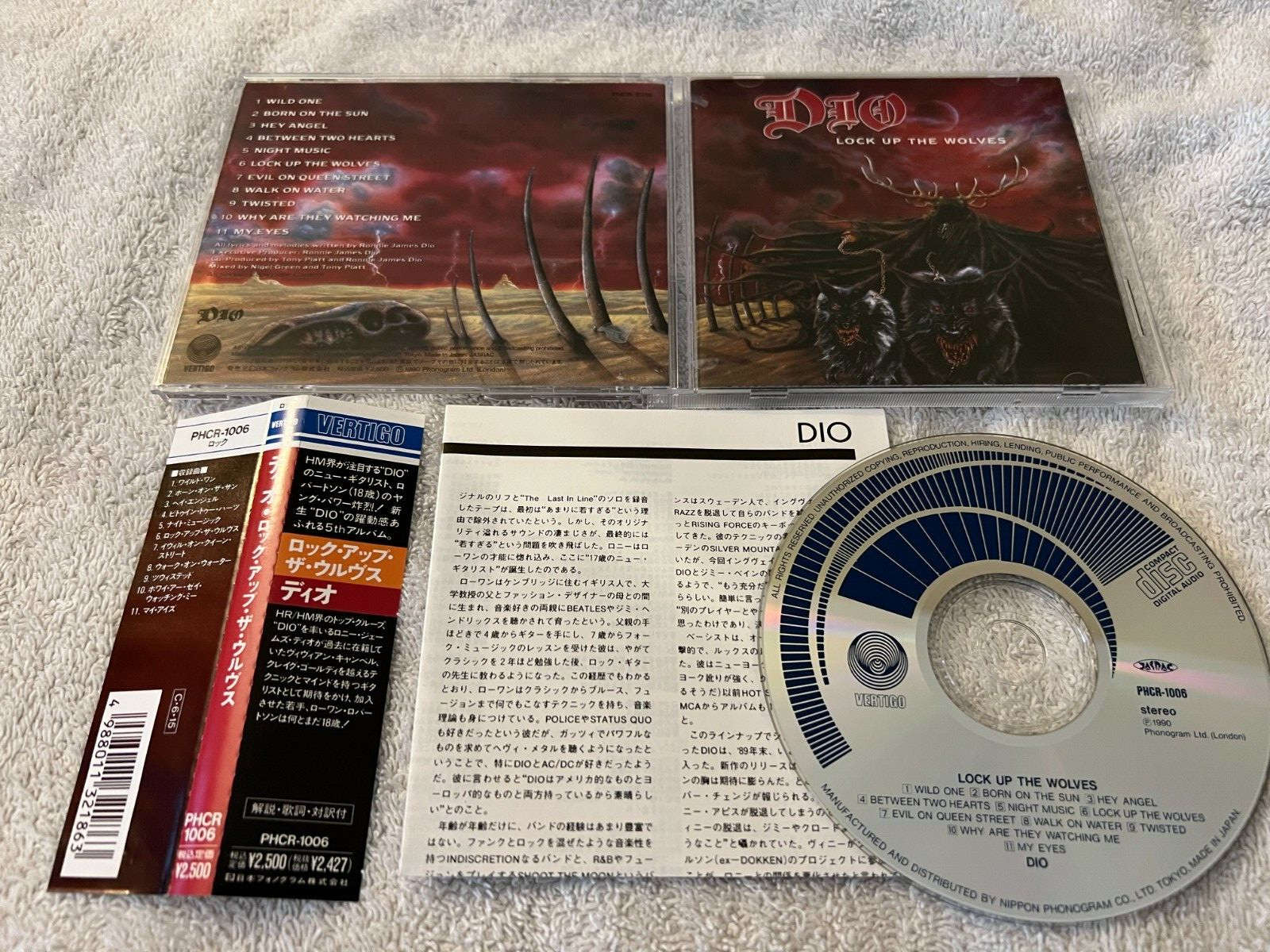 DIO LOCK UP THE WOLVES (PHCR-1006) JAPAN FIRST PRESSING CD W/ OBI