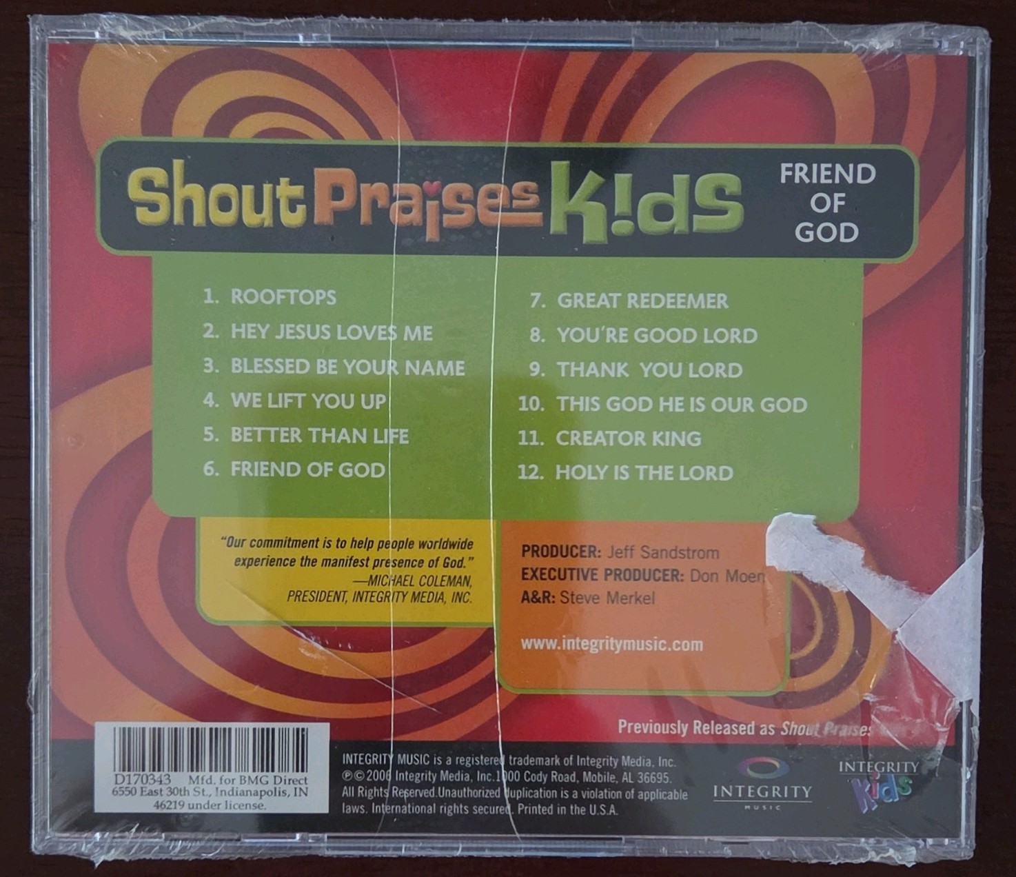 *NEW* 2006 Shout Praises Kids Awesome God CDs Christian lot of 4 Sealed