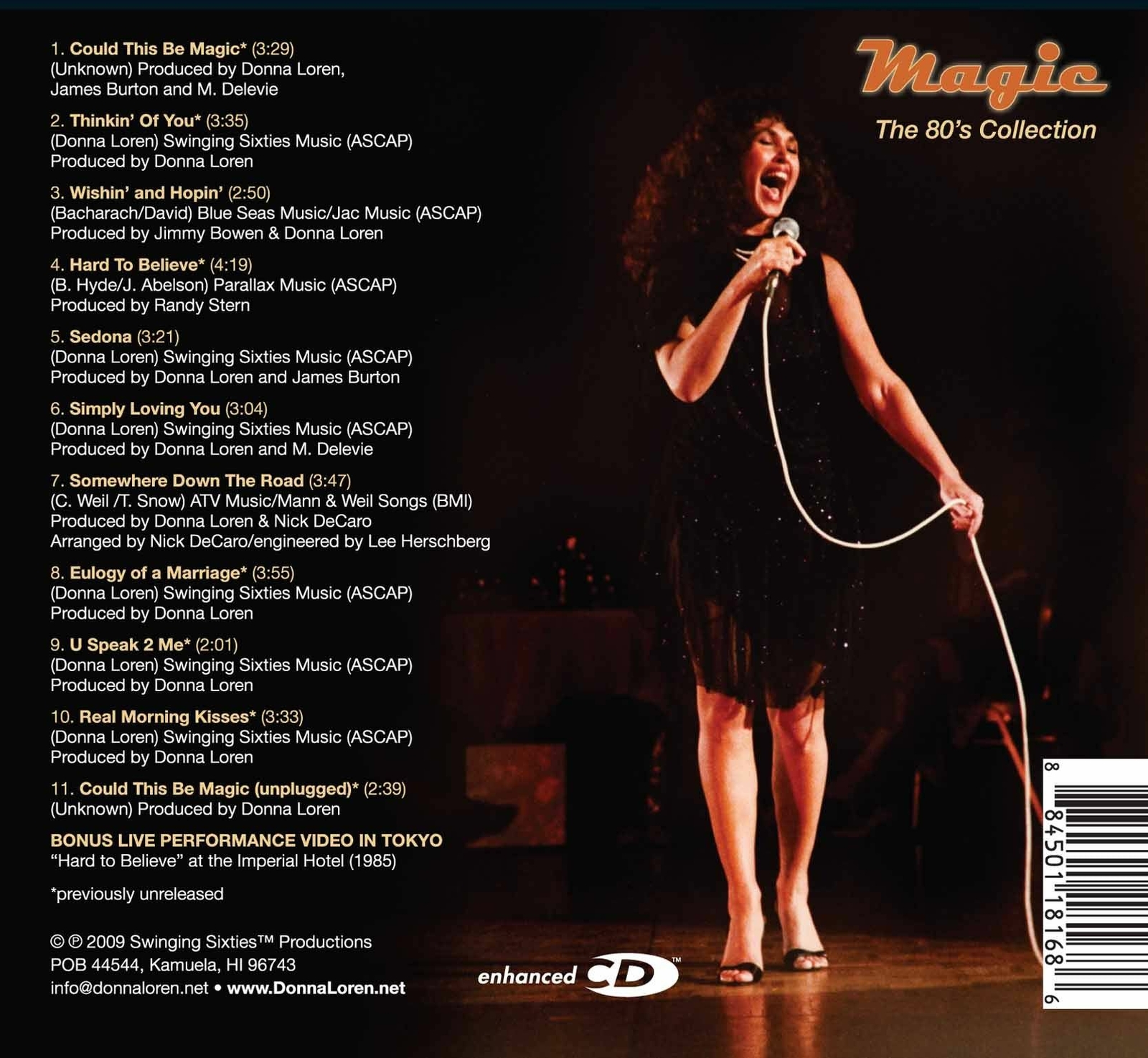 "MAGIC - The 80's Collection" Enhanced CD with Bonus Video-AUTOGRAPHED