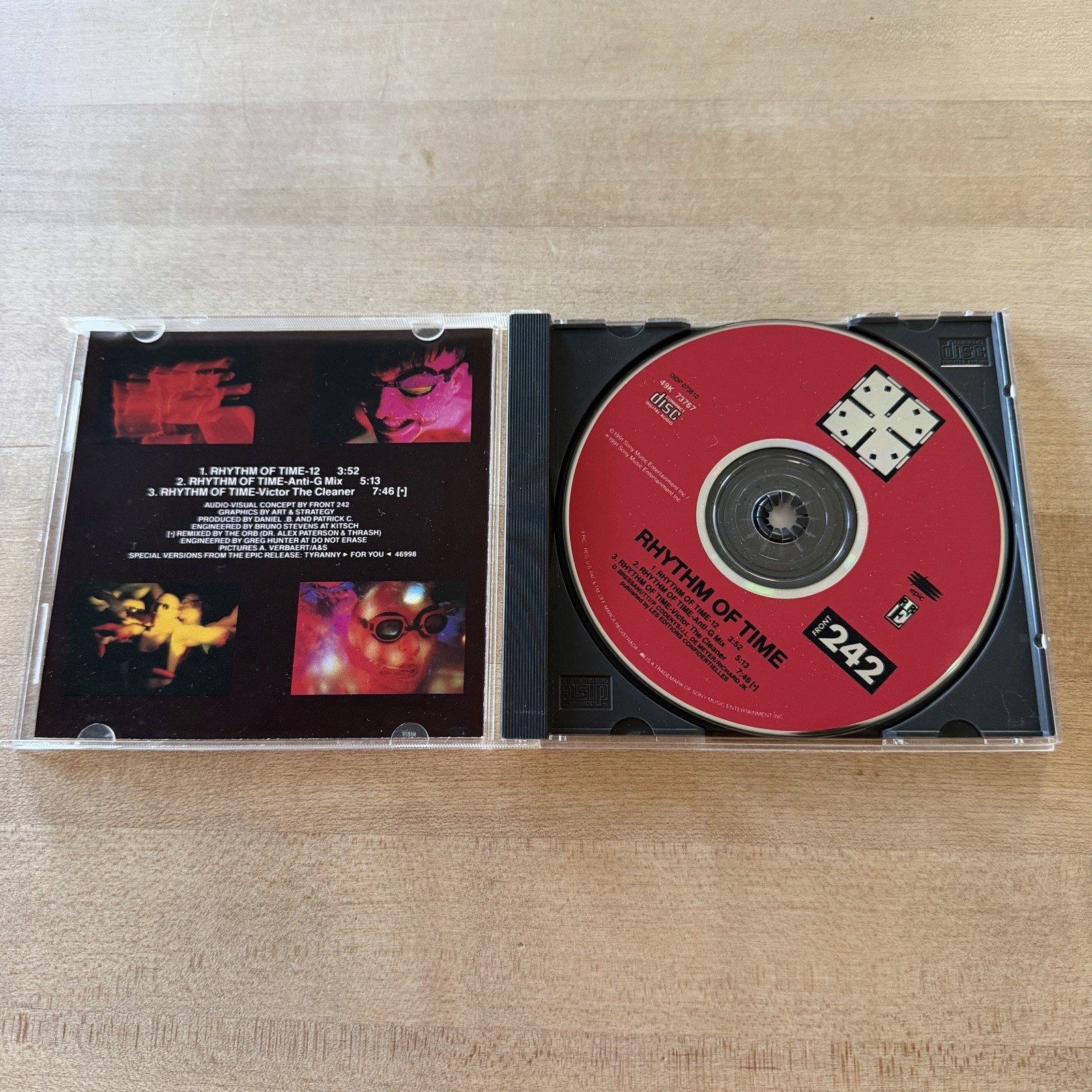Brand New Front 242 CD Rhythm Of Time 3 Mixes EBM Techno 12 Anti-G Victor