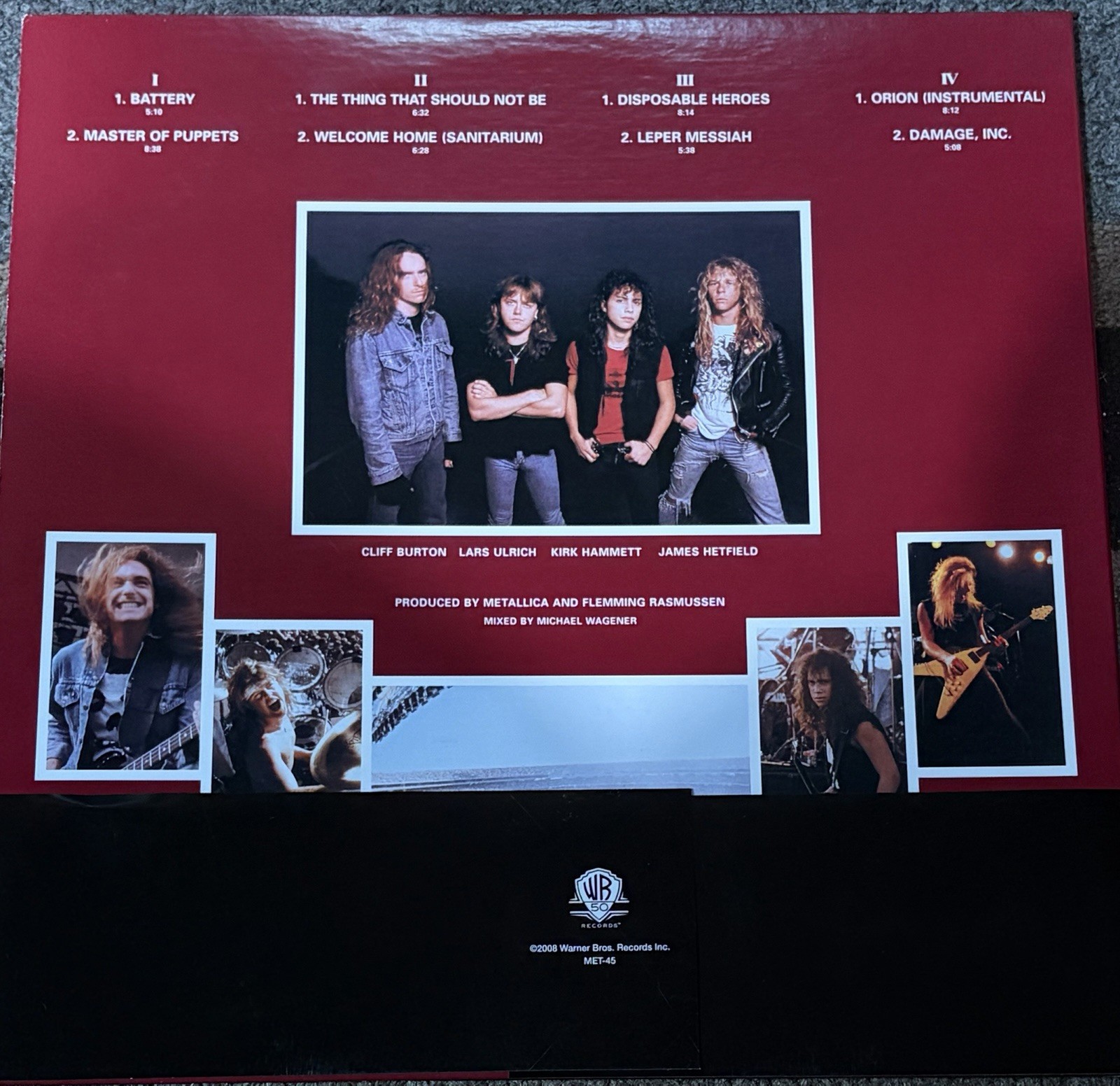 Metallica – Master Of Puppets - 2 VINYL LP 45 RPM Gatefold 180 Gram