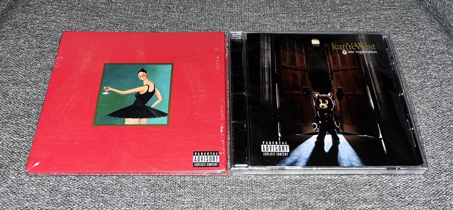 Kanye West 2 CD Lot My Beautiful Dark Twisted Fantasy, Late Registration