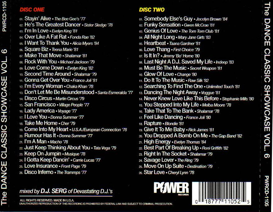The Dance Classic Showcase: 9 (2-Disc) Volumes *18 CD non-stop Dance Mix