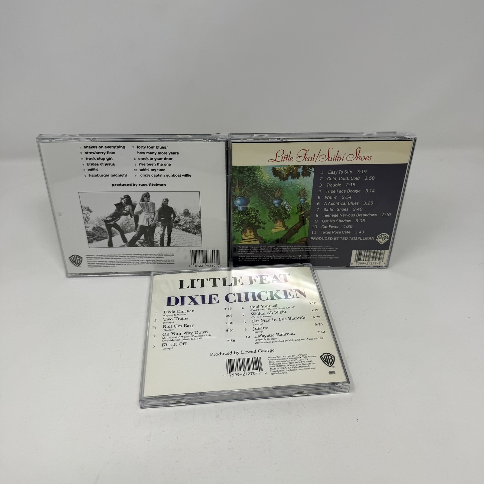 Little Feat - Sailin'/Dixie/Fail/Last Record/Hero/Roll/Shake/Chinese (11 CD Lot)