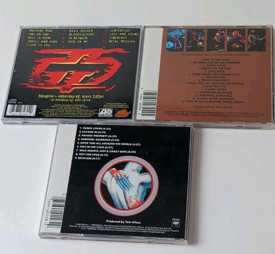JUDAS PRIEST LOT OF 3 CDs