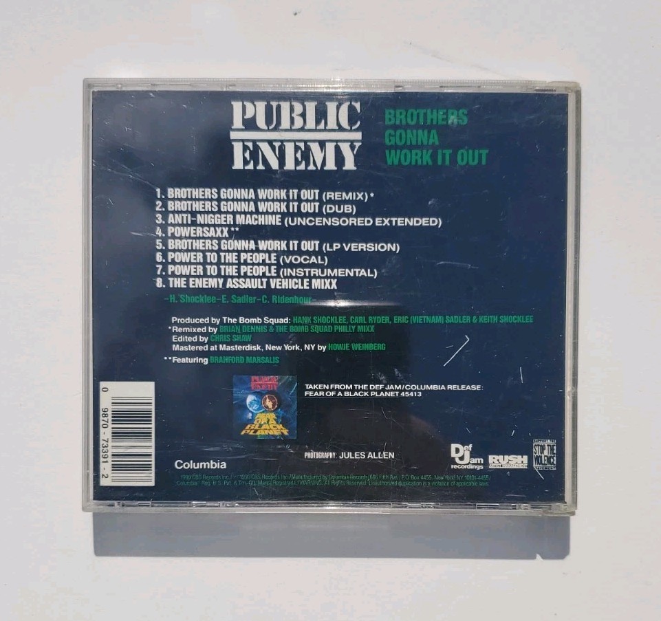 Public Enemy Brothers Gonna Work It Out CD Single EP Old School Rap