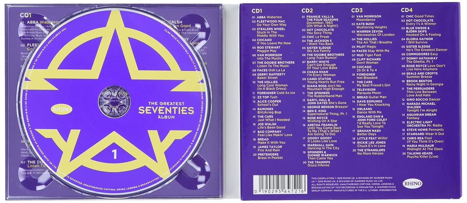 Various Artists - The Greatest Seventies Album 4 CD Set (Compilation Album)