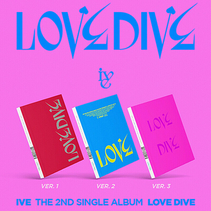 IVE [LOVE DIVE] 2nd Single Album RANDOM CD+Photo Book+Card+Hologram Card SEALED