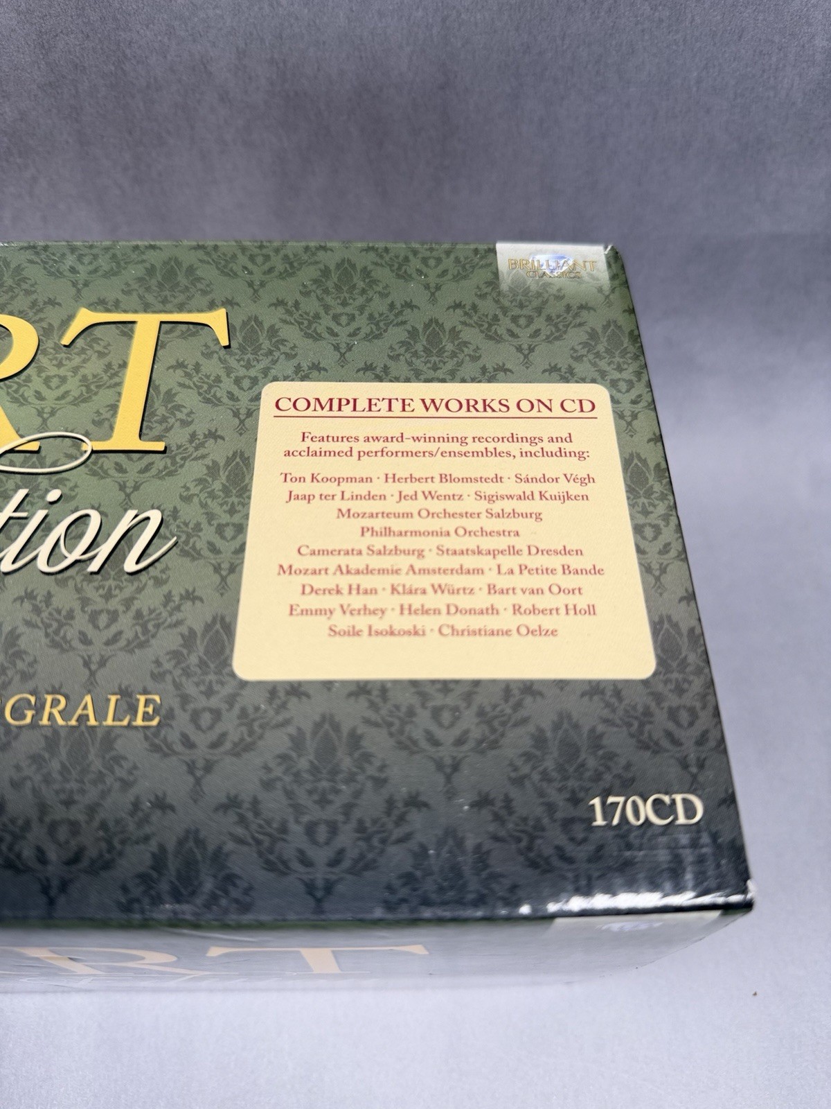 WOLFGANG AMADEUS MOZART Complete Edition Works 170 CD Box Set Classic Music