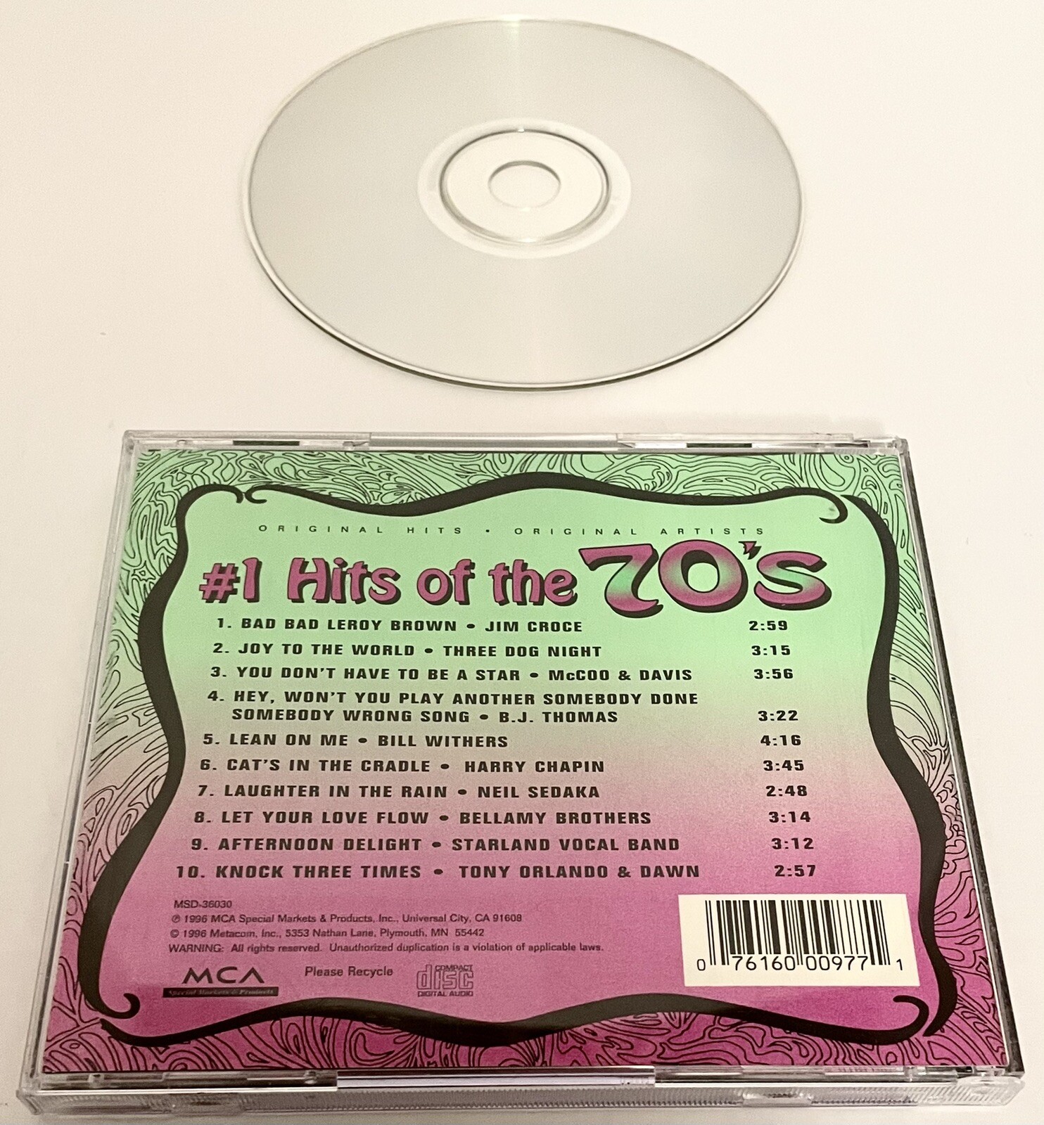 #1 Hits Of The 70’s, Compilation, CD, 1996