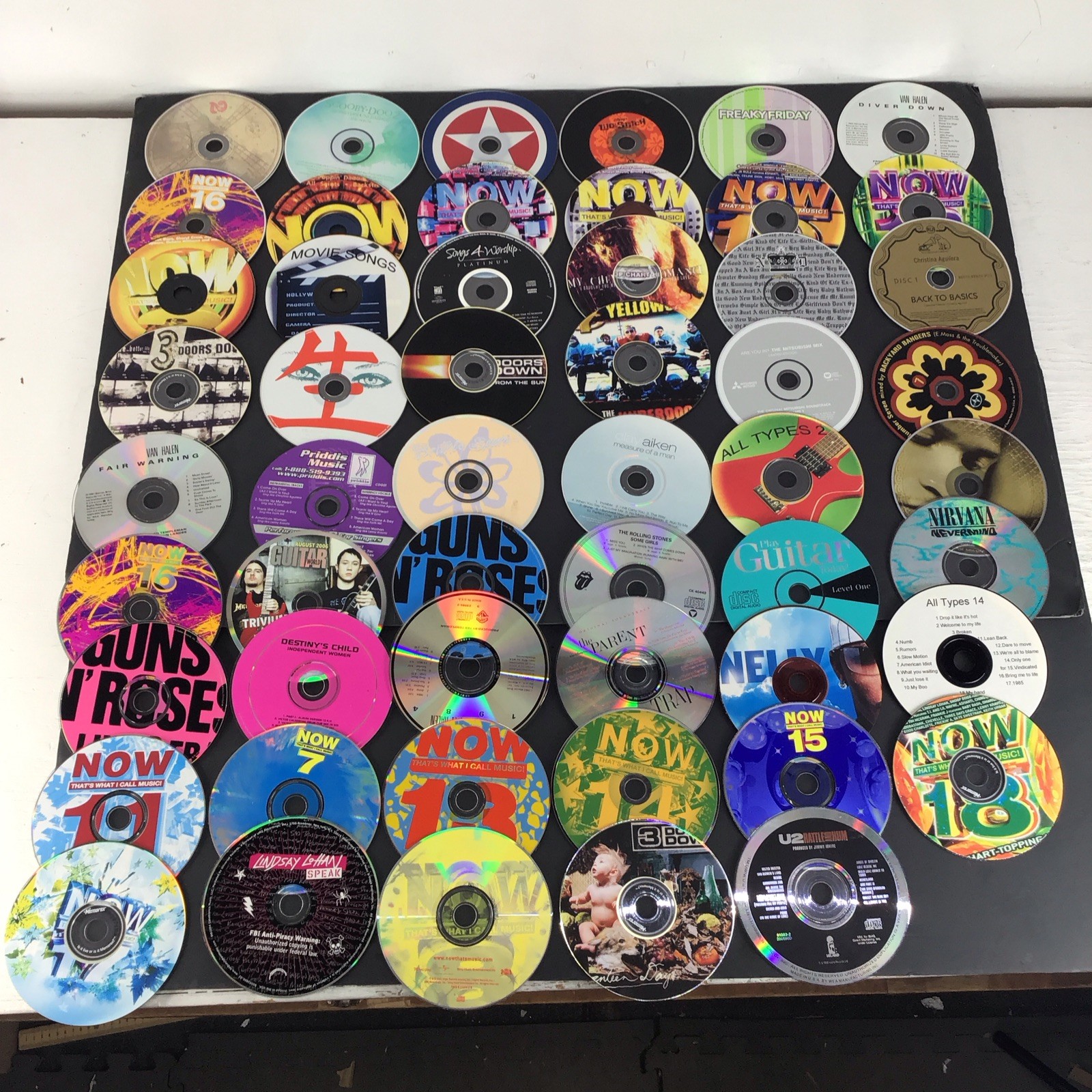 Large Lot 53 1990's-2010's Music Cds Nirvana U2 Guns Roses Rolling Stones NOW