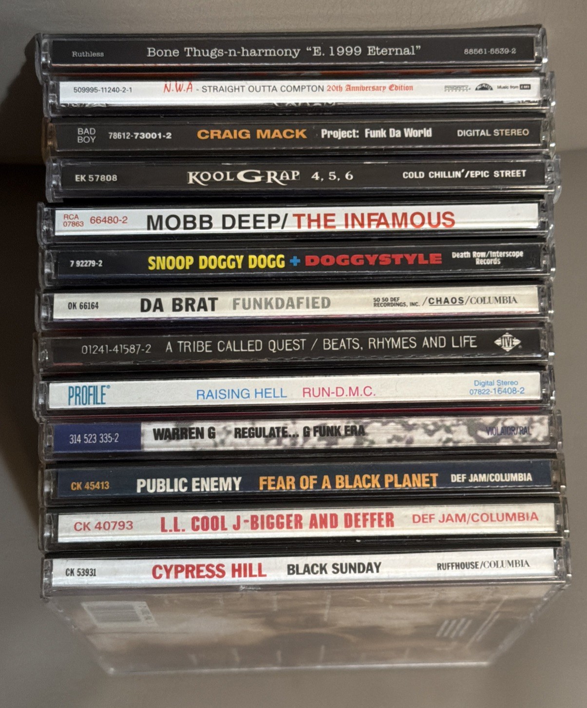 Essential 90s Hip-Hop CD Lot NWA Snoop Tribe Mobb Deep Public Enemy Cypress