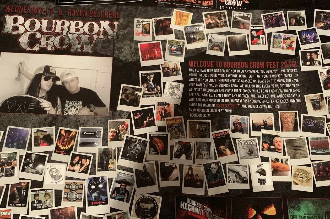 Bourbon Crow 3 Vinyl & 3cdSet Wednesday 13 Rayen Belchere Murderdolls 3D Horror