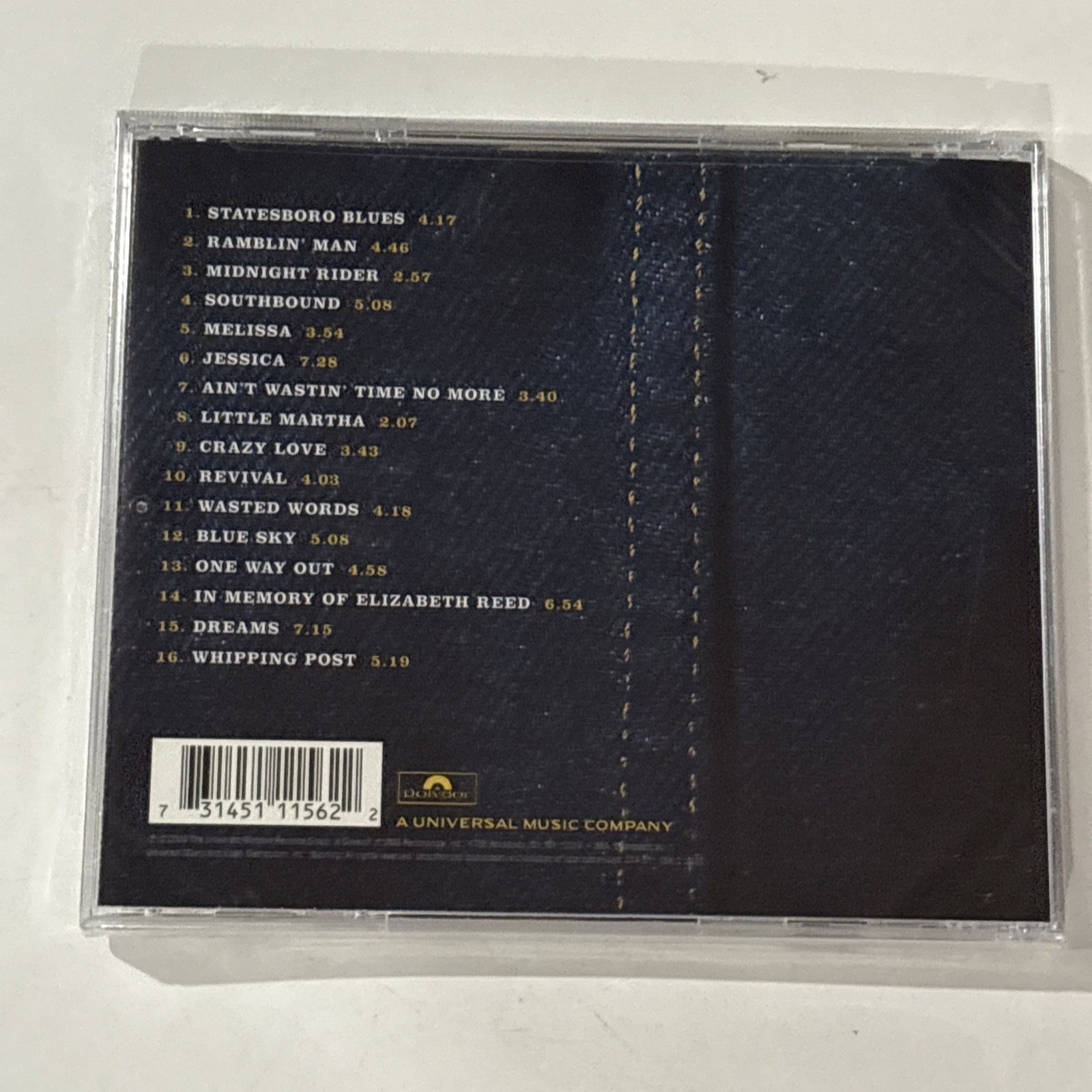 The Allman Brothers Band - A Decade of Hits 1969-79 (CD, 2000) NEW SEALED *Read
