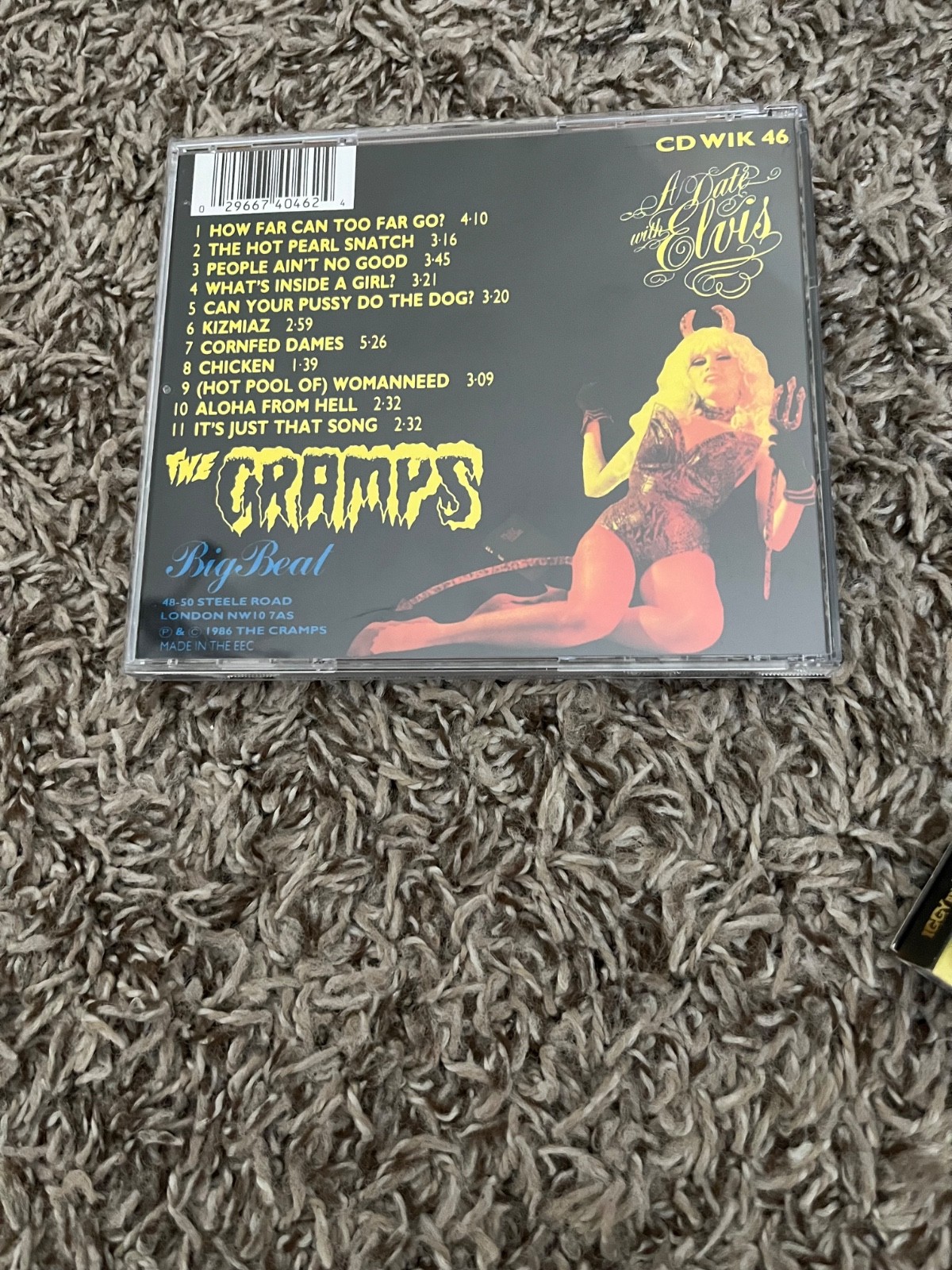 THE CRAMPS A DATE WITH ELVIS CD RARE ROCKABILLY LUX INTERIOR POISON IVY PSYCH