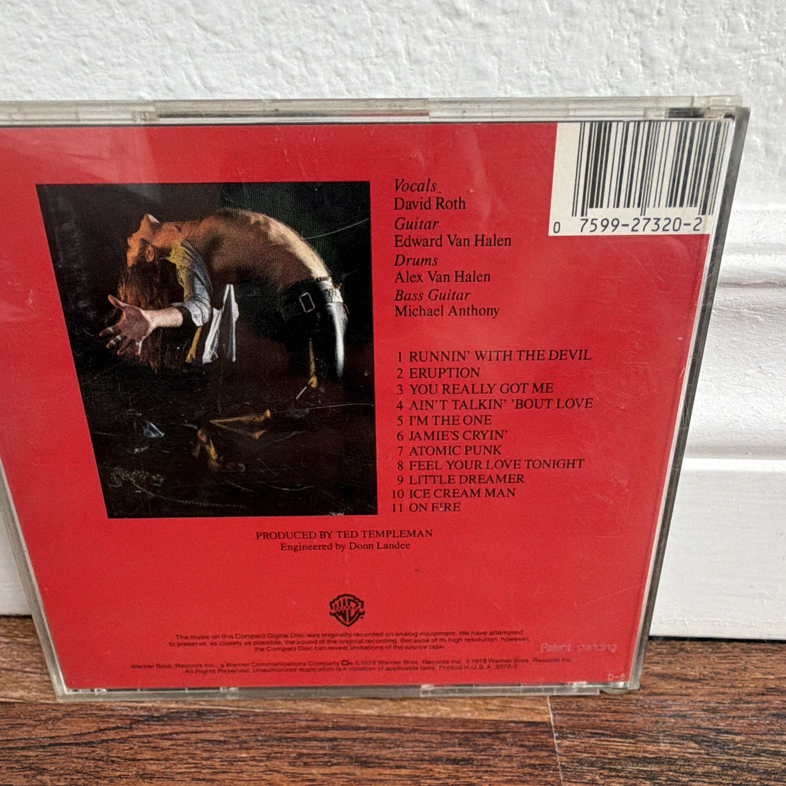 Van Halen - Van Halen (1978) CD Album Warner Bros. Rock, Cat# 9 27320-2