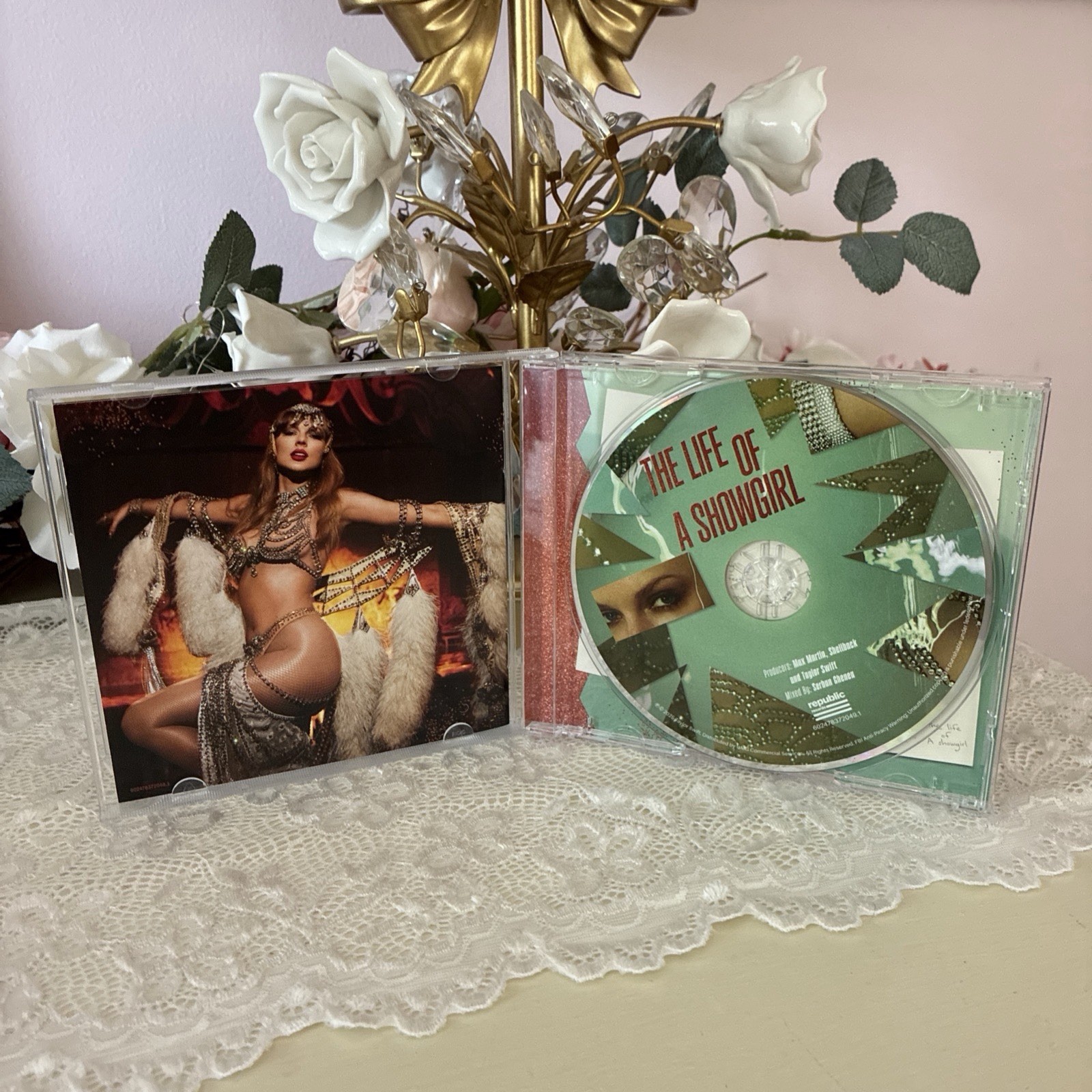 Taylor Swift: The Life of a Showgirl CD Opened