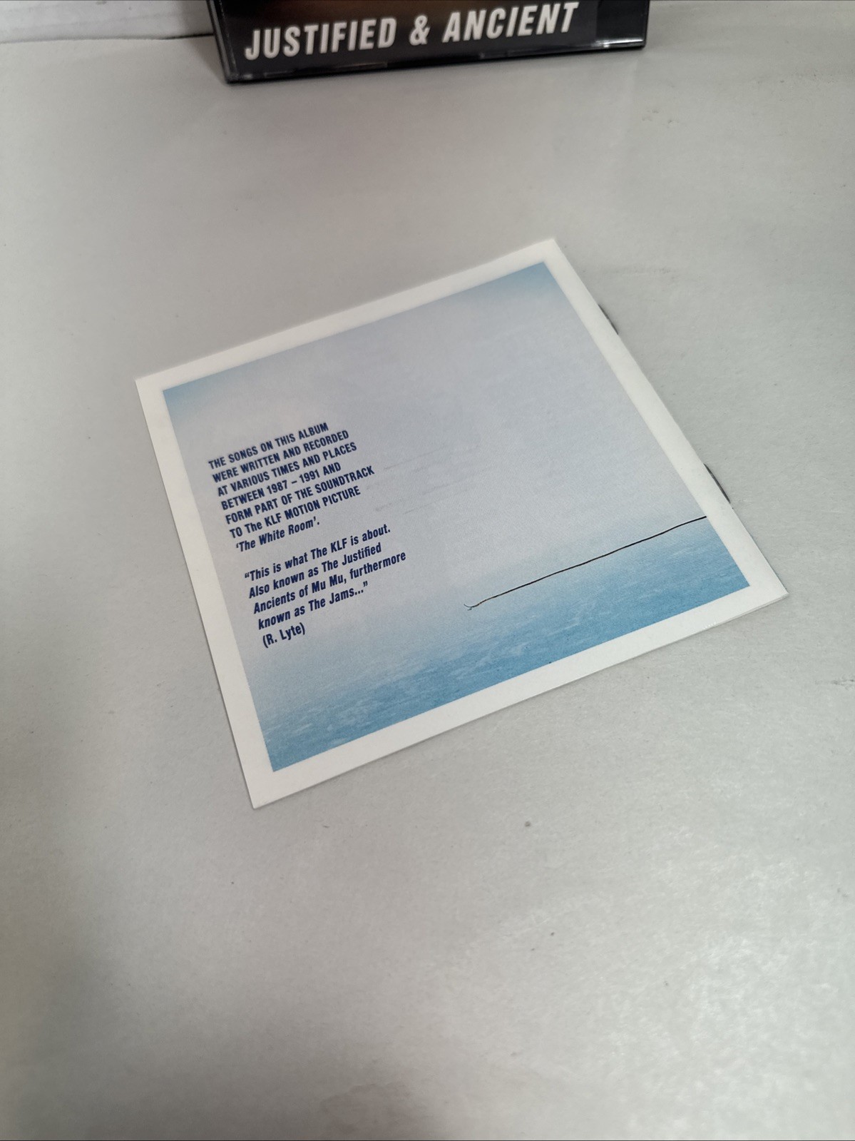THE KLF - JUSTIFIED & ANCIENT /the White Room - Double Album unique Z Jewel Case