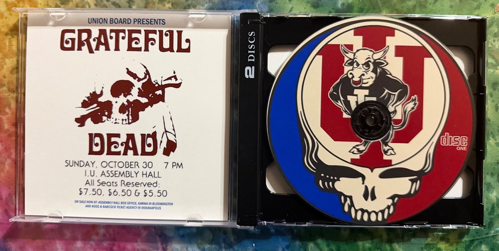 Grateful Dead Assembly Hall IU 10-30-1977 2 Disc Set!