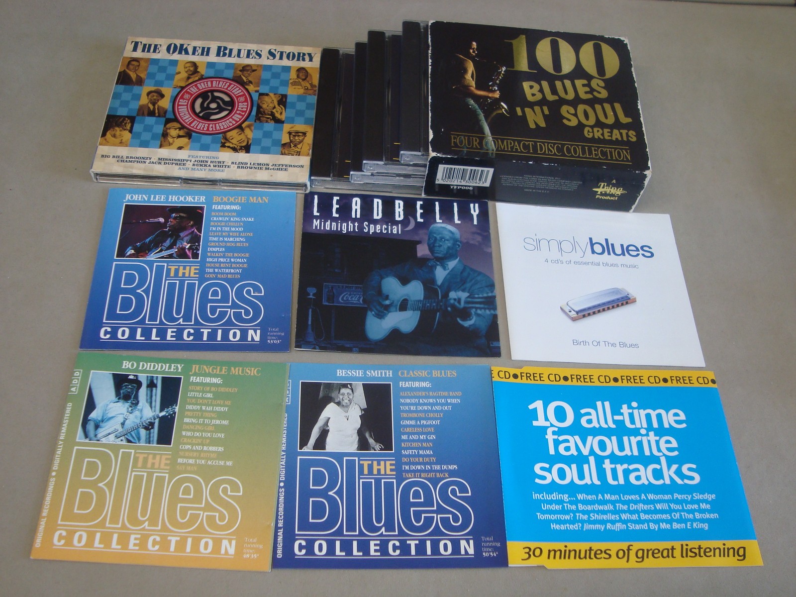 CD JOB LOT D3: 17 BLUES and SOUL CD Albums - Many without Jewel Cases